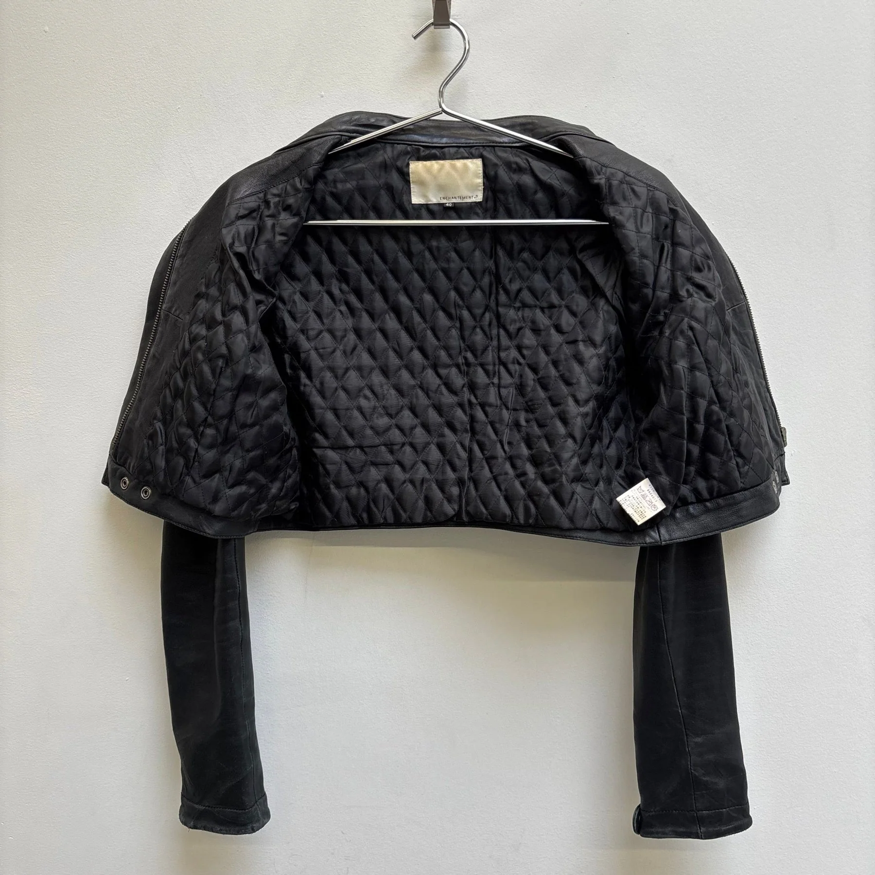 Enchantment…? Cropped Leather Jacket - Image 10