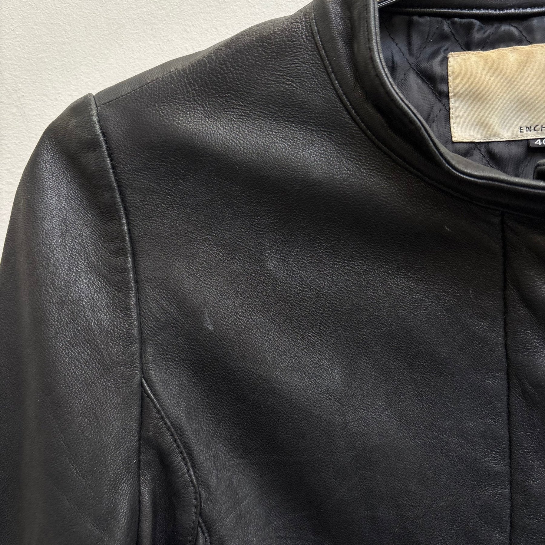 Enchantment…? Cropped Leather Jacket - Image 15