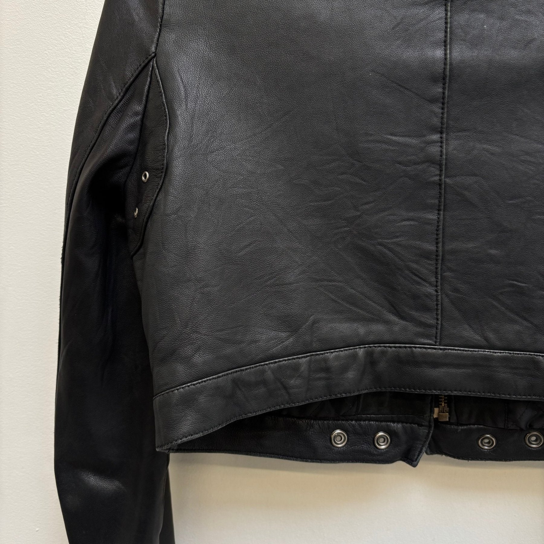 Enchantment…? Cropped Leather Jacket - Image 8