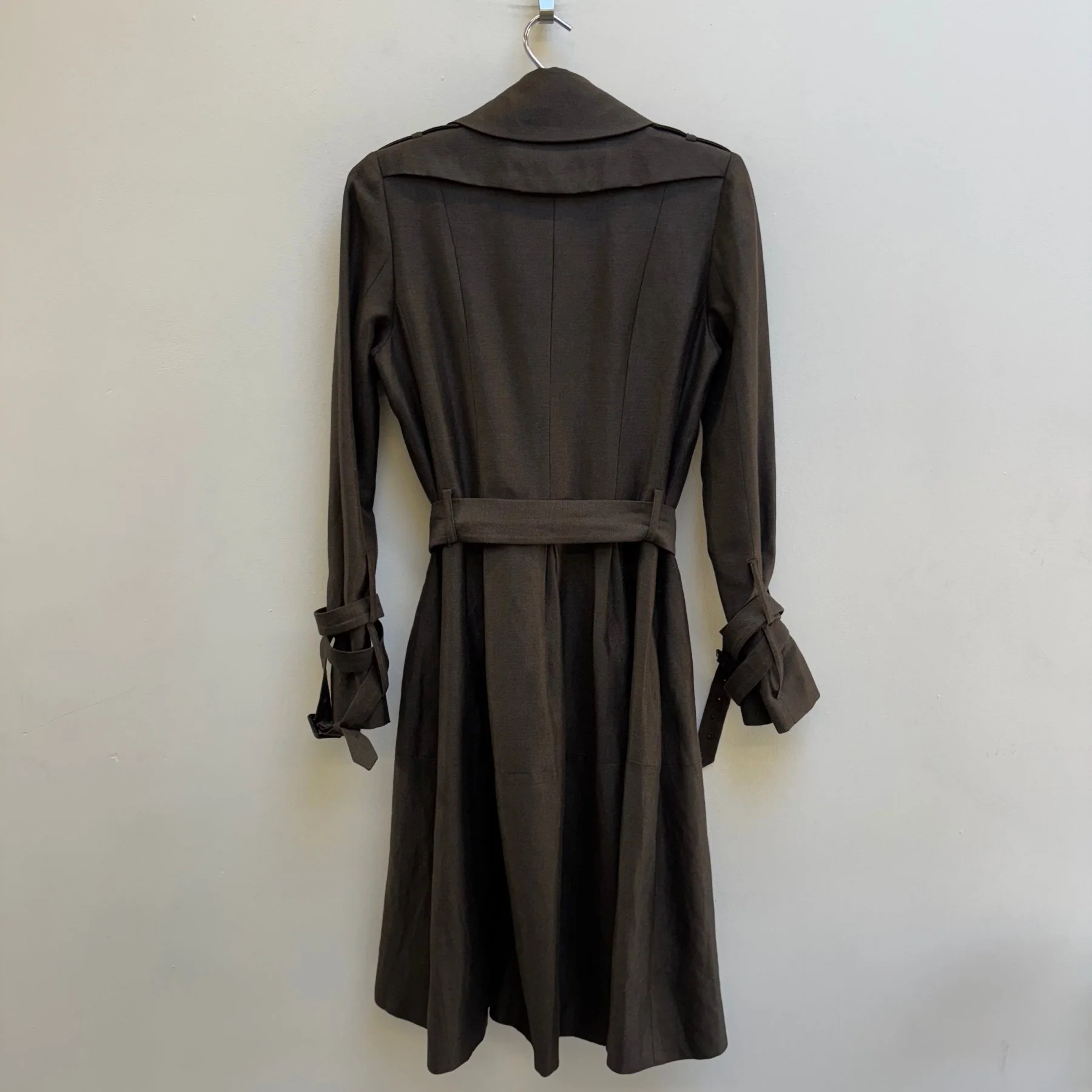 Enchantment Long Tailored Trench Coat - Image 2