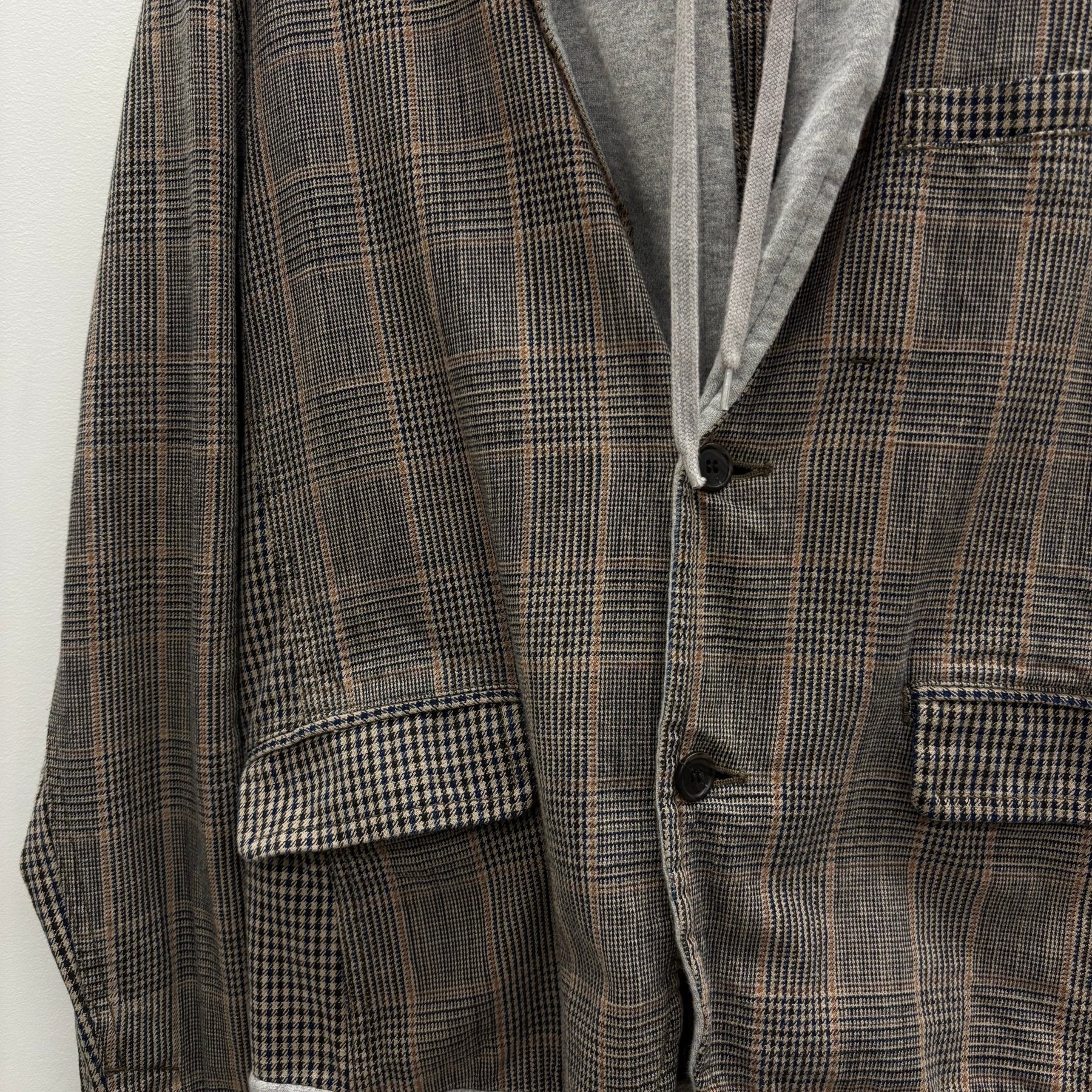 Final Home Hooded Plaid Blazer - Image 6