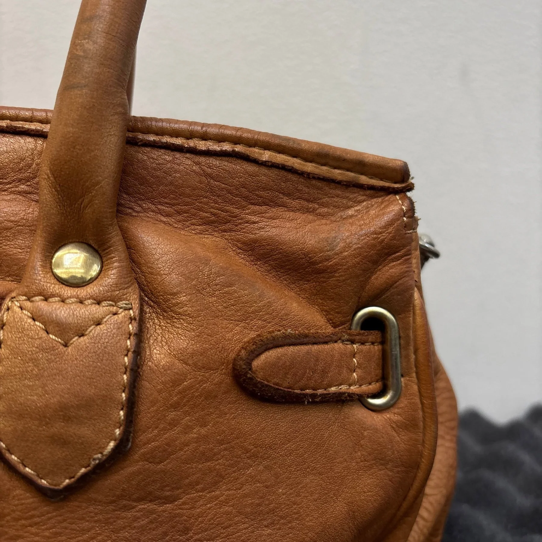 Firkin Brown Star Leather Handbag - Image 10