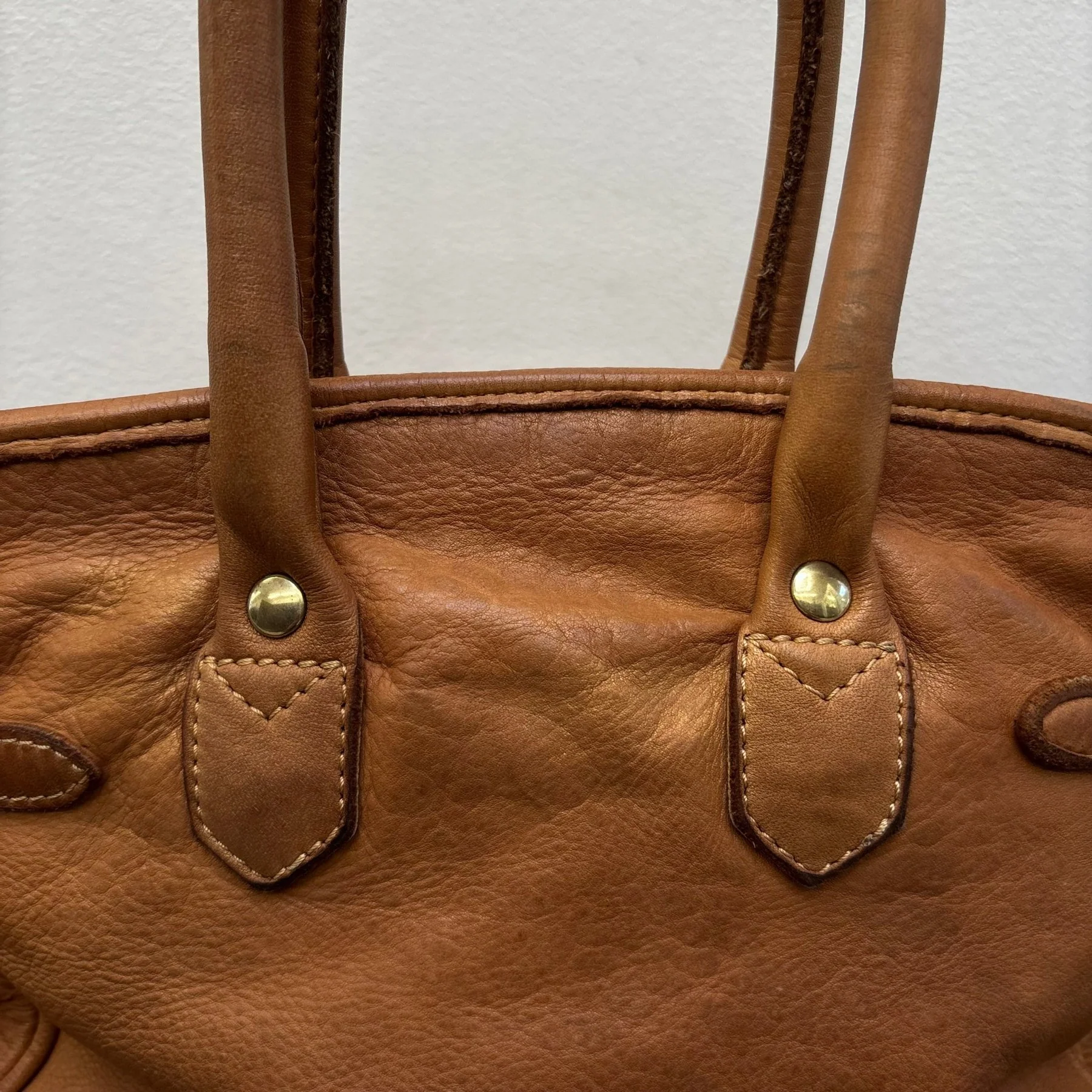 Firkin Brown Star Leather Handbag - Image 9