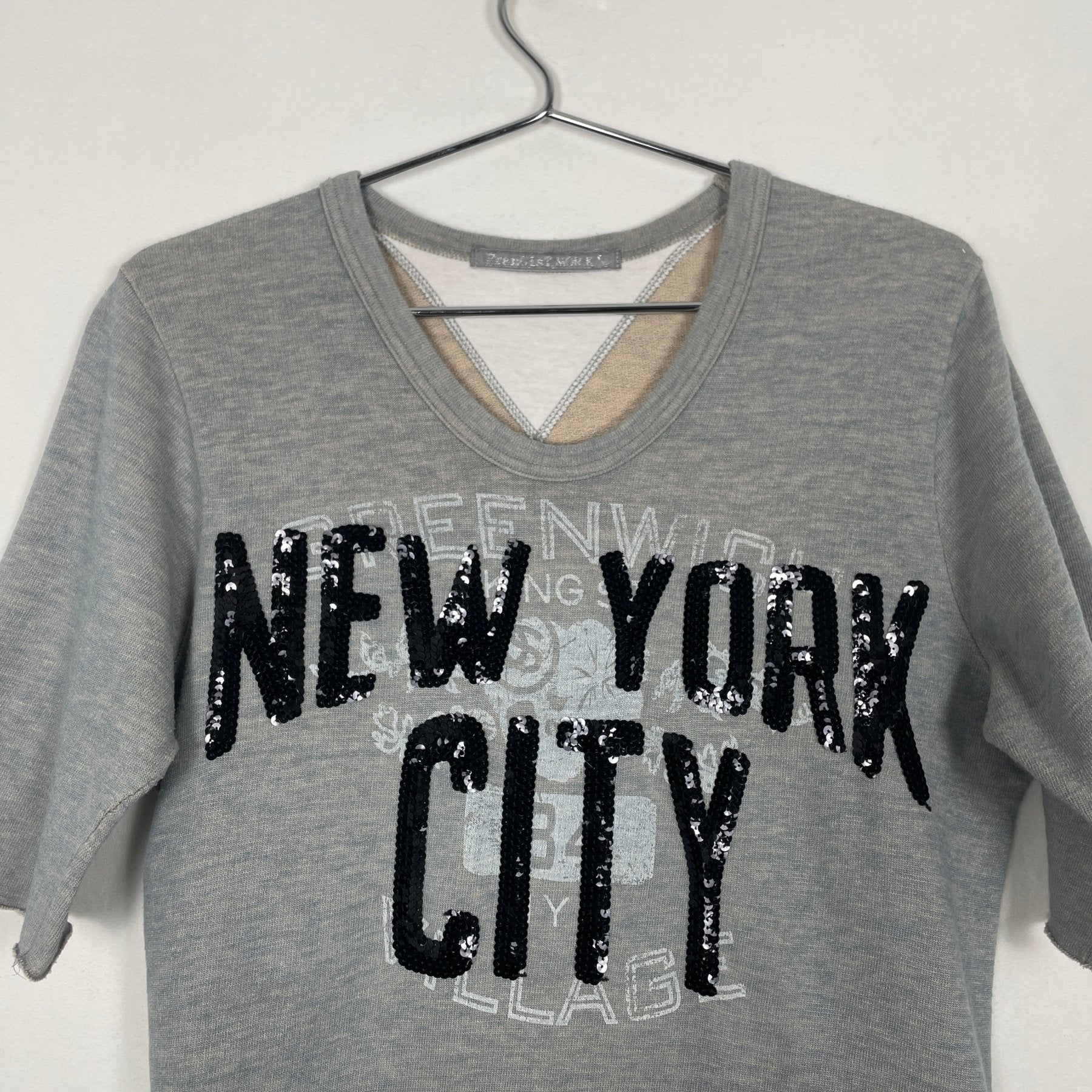 FrancisT_Mor.K.S."New York City" Sequin T-Shirt - Image 2
