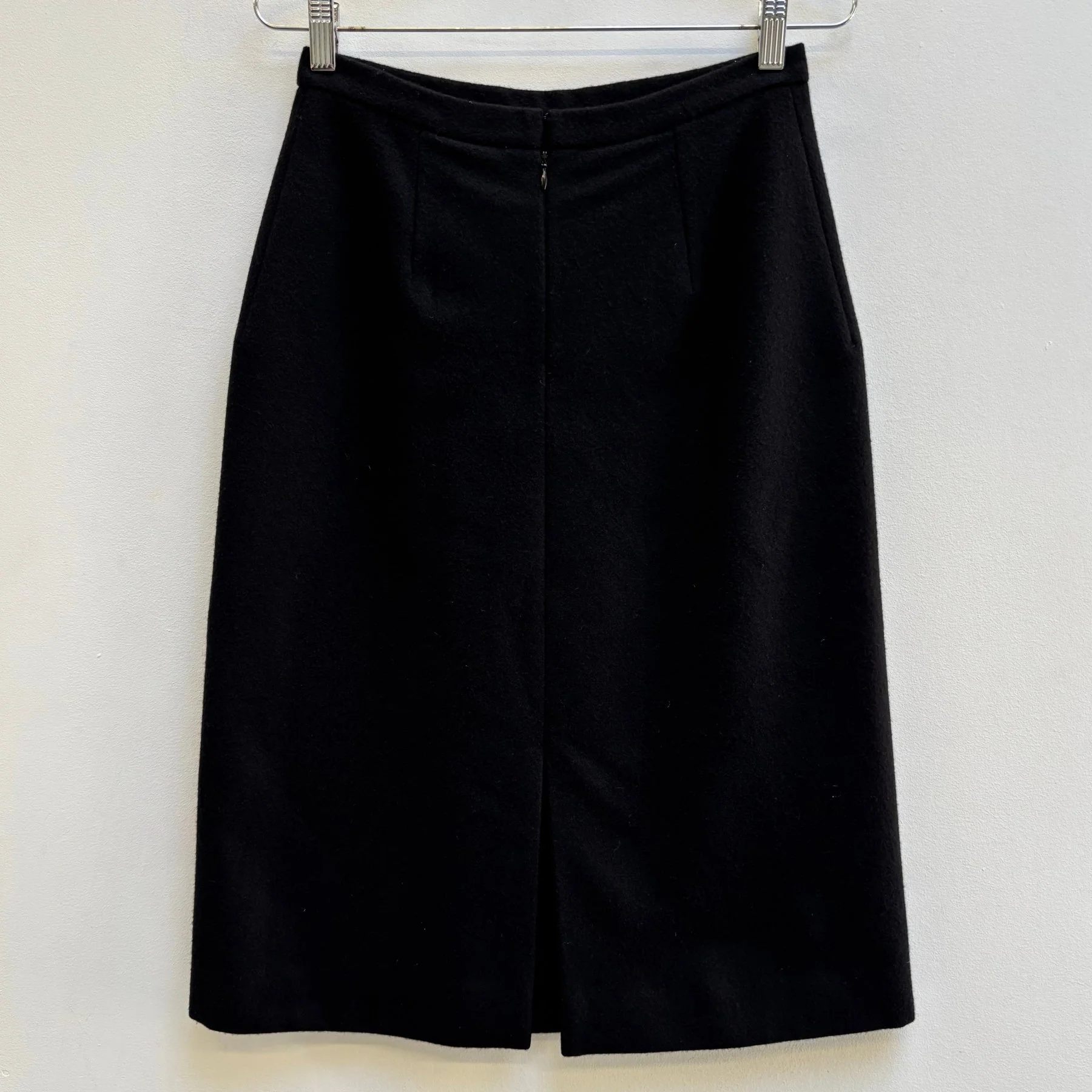 FW03 Balenciaga by Nicolas Ghesquiere Wool Pencil Skirt - Image 2