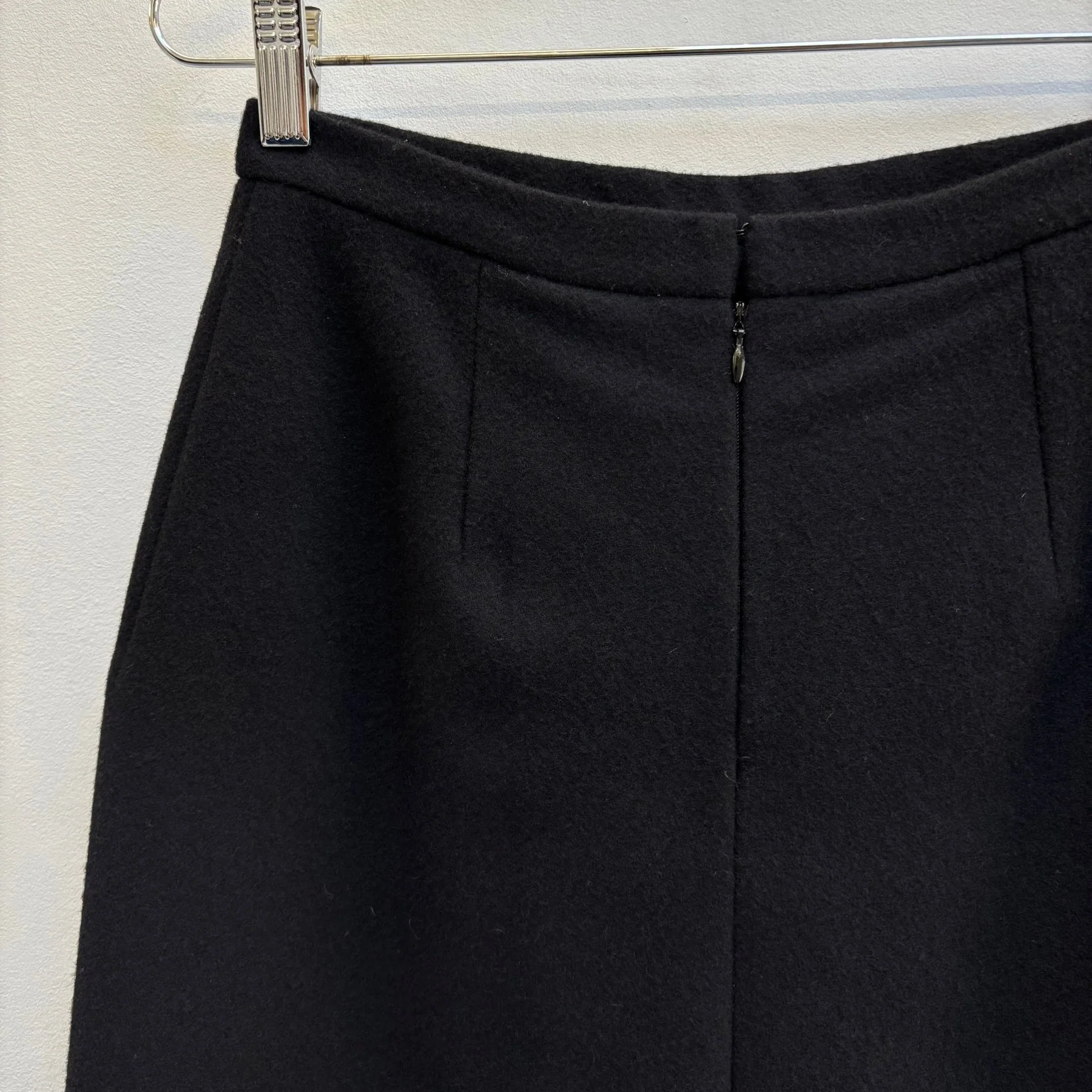 FW03 Balenciaga by Nicolas Ghesquiere Wool Pencil Skirt - Image 6