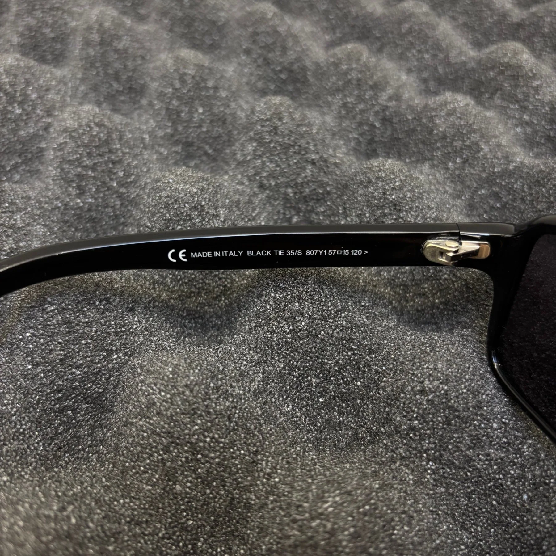 FW03 Dior Homme By Hedi Slimane Black Tie Sunglasses - Image 6