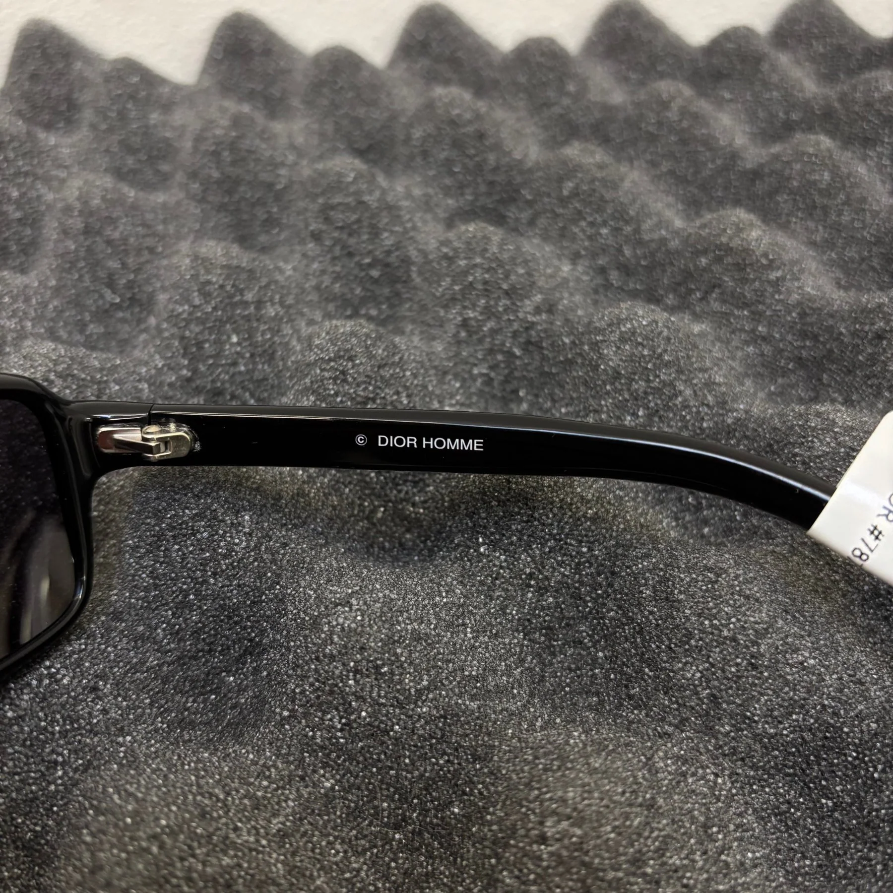 FW03 Dior Homme By Hedi Slimane Black Tie Sunglasses - Image 7