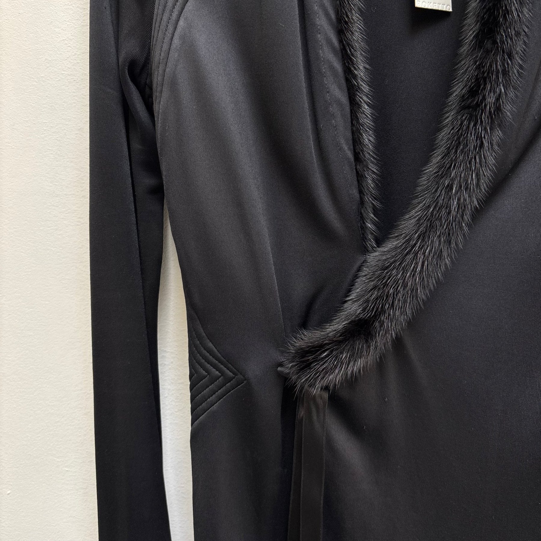 FW04 Yves Saint Laurent by Tom Ford Fur Trim Cardigan - Image 5