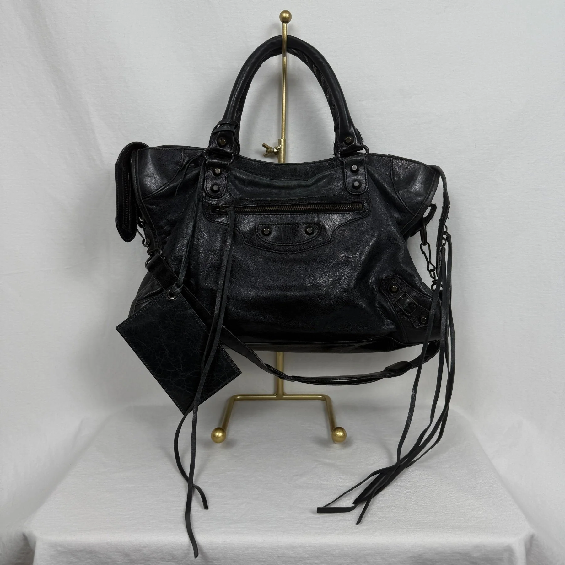 SS09 Balenciaga City Bag By Nicolas Gesquiere in Faded Black
