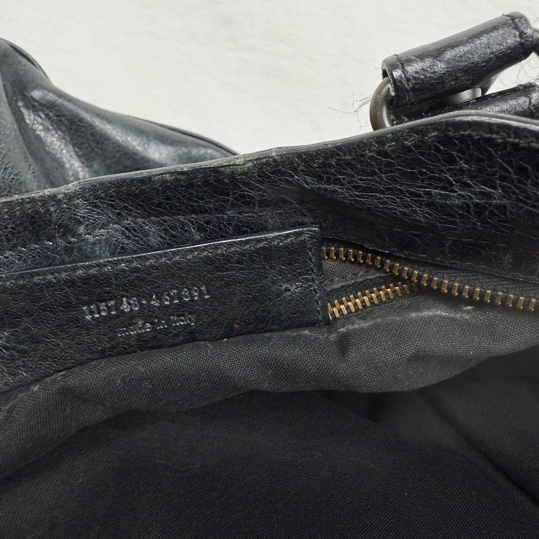 SS09 Balenciaga City Bag By Nicolas Gesquiere in Faded Black - Image 10