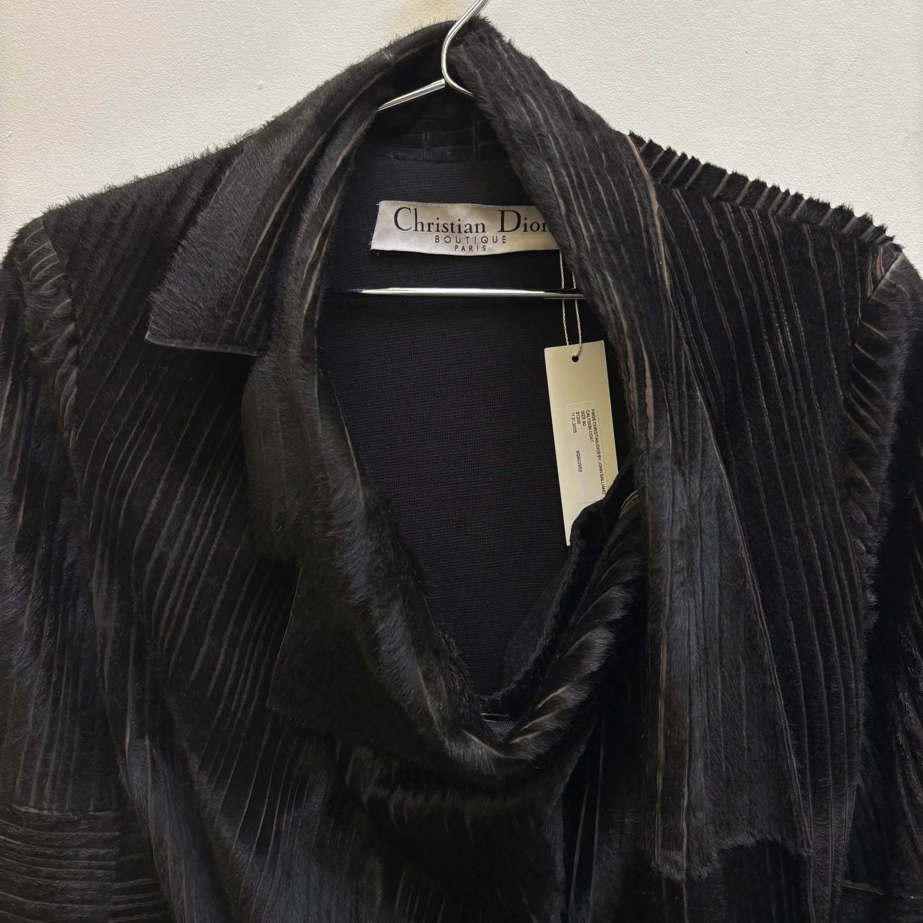 FW06 Christian Dior by John Galliano Calfskin Coat - Image 3