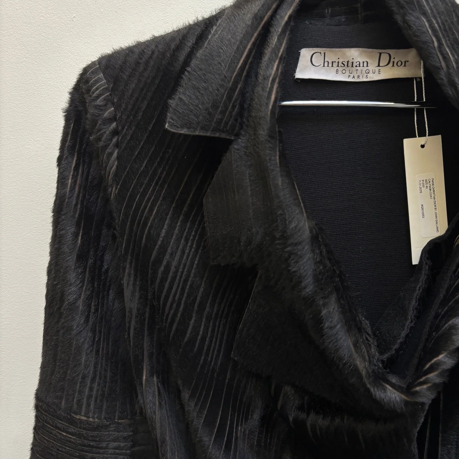 FW06 Christian Dior by John Galliano Calfskin Coat - Image 5