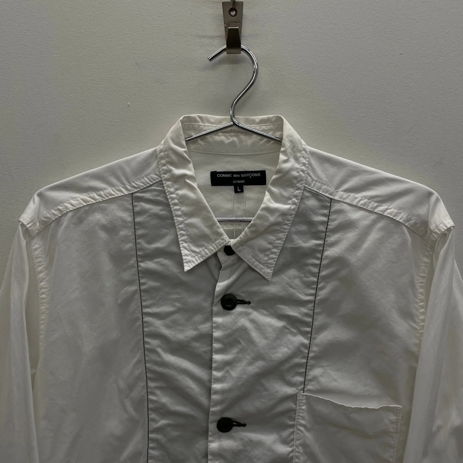 FW07 Comme Des Garçons Homme Panelled Dress Shirt - Image 3