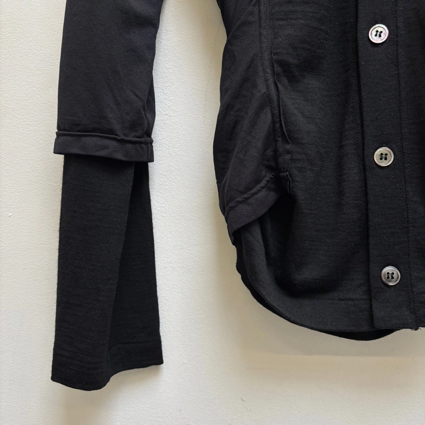 FW07 Comme Des Garçons Layered Side Gather Cardigan - Image 5