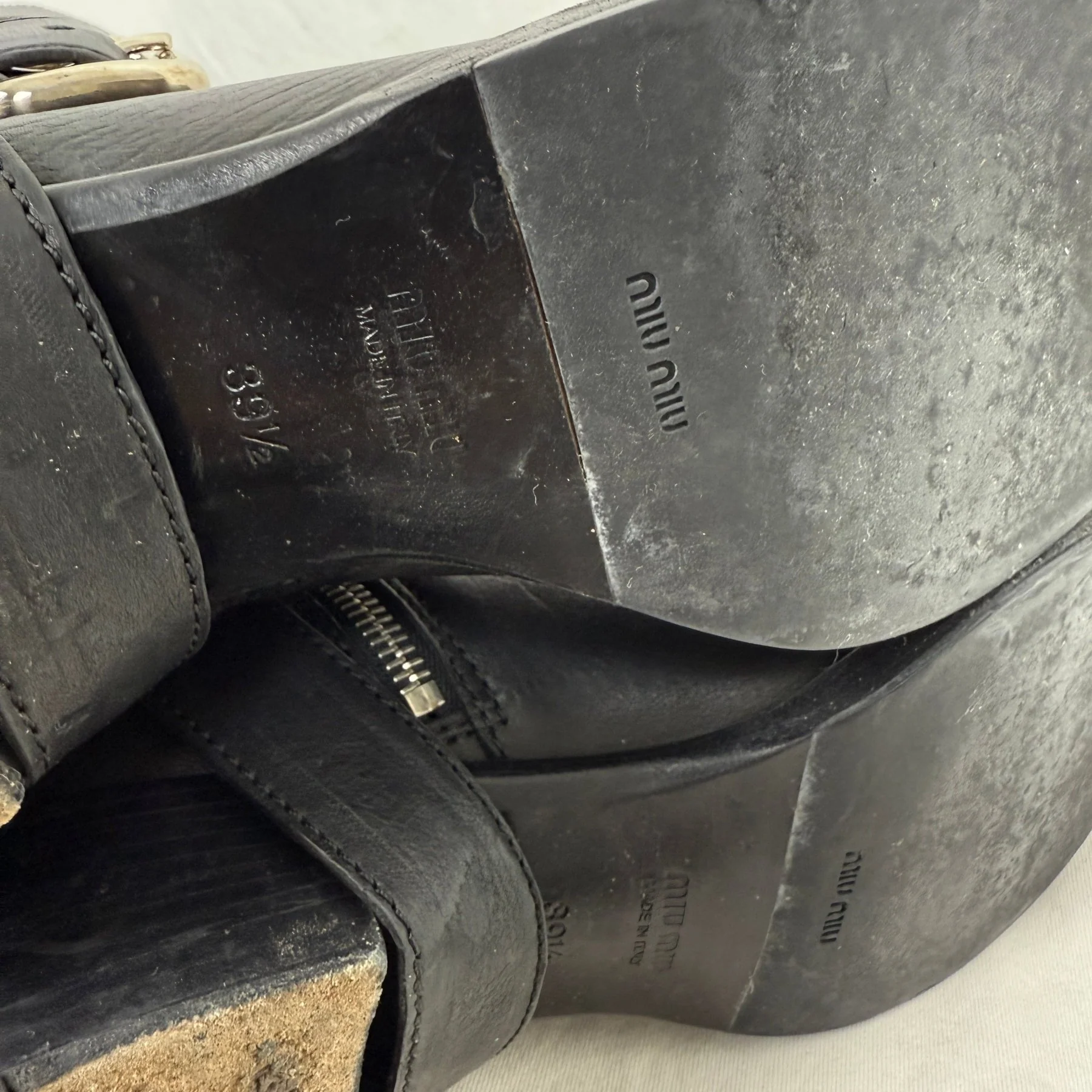 FW07 Miu Miu Calzature Donna Riding Boots - Image 8
