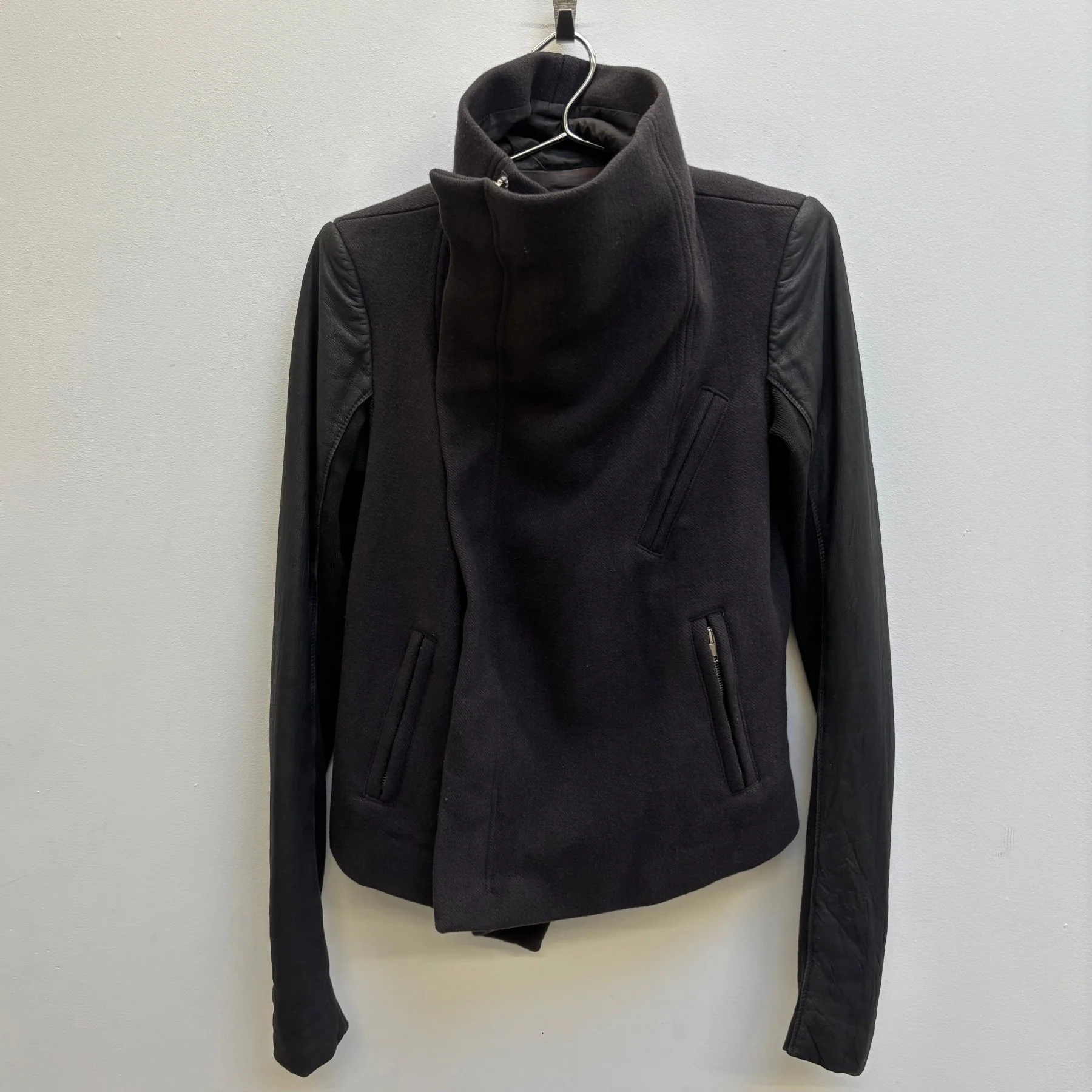 FW07 Rick Owens Funnel Collar Jacket - Image 3