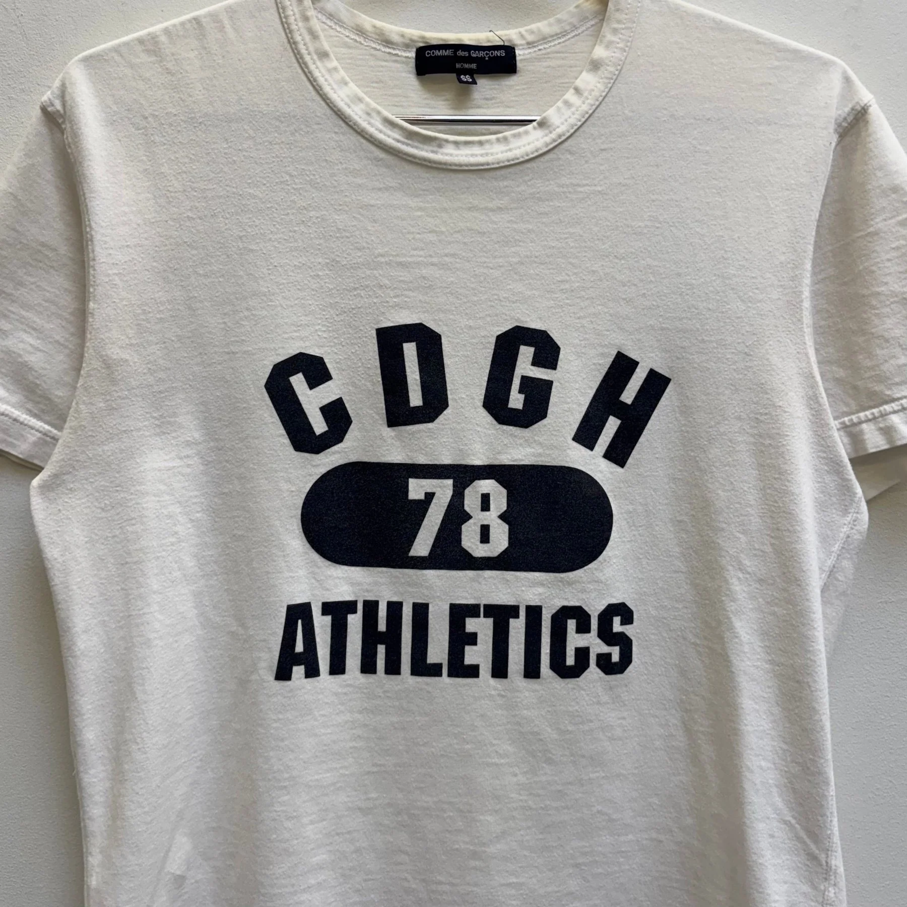 FW08 Comme Des Garçons Homme Athletics Graphic T-Shirt - Image 3
