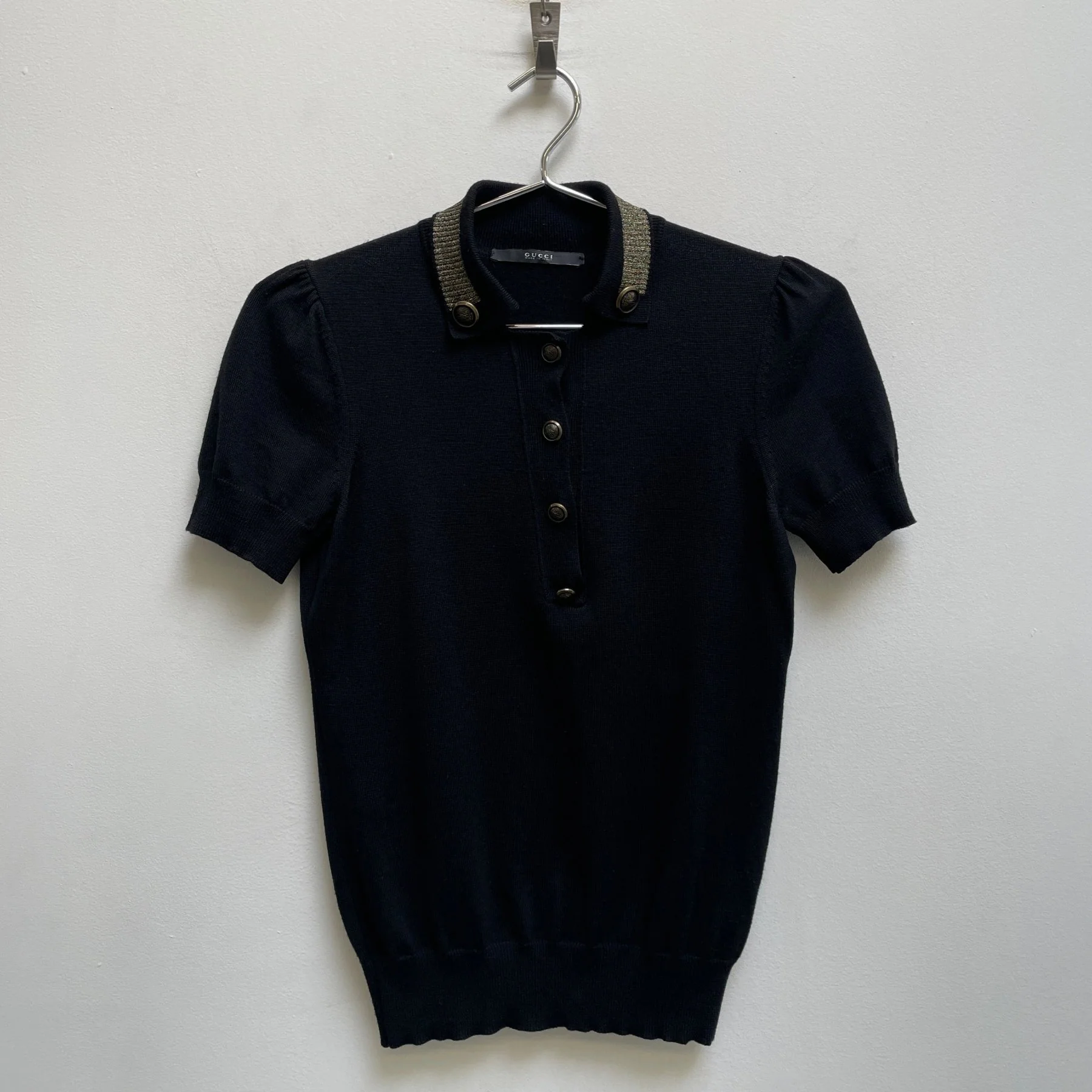FW08 Gucci By Frida Giannini Puff Sleeve Polo