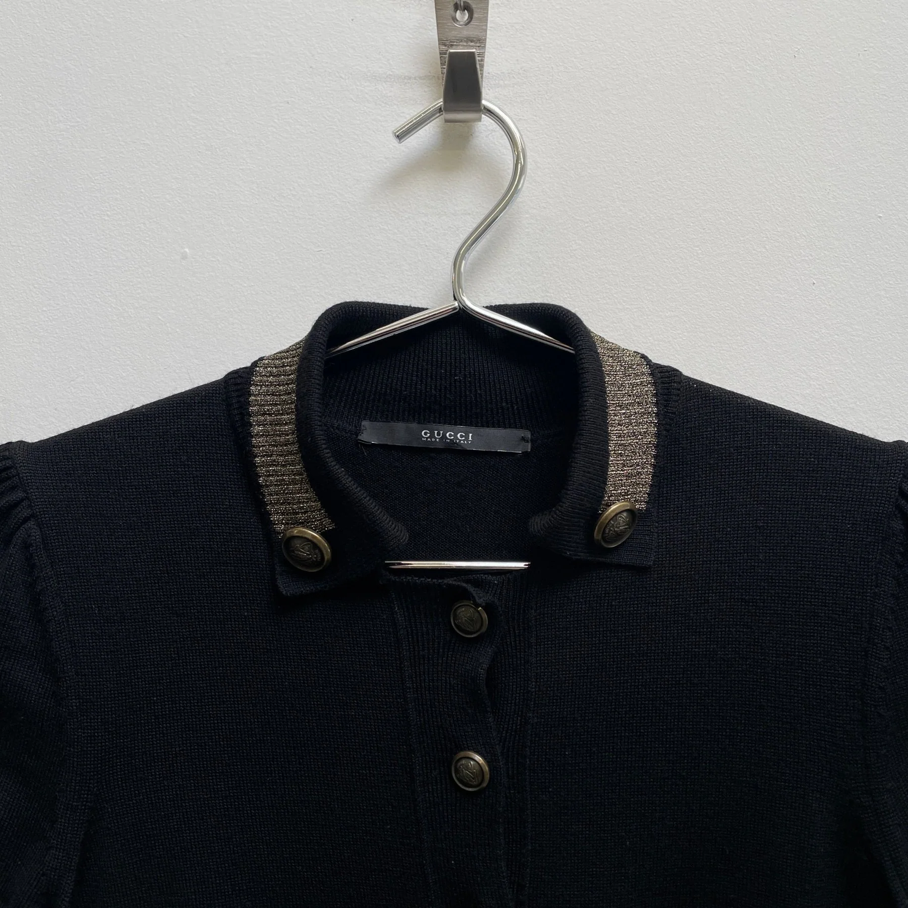 FW08 Gucci By Frida Giannini Puff Sleeve Polo - Image 3