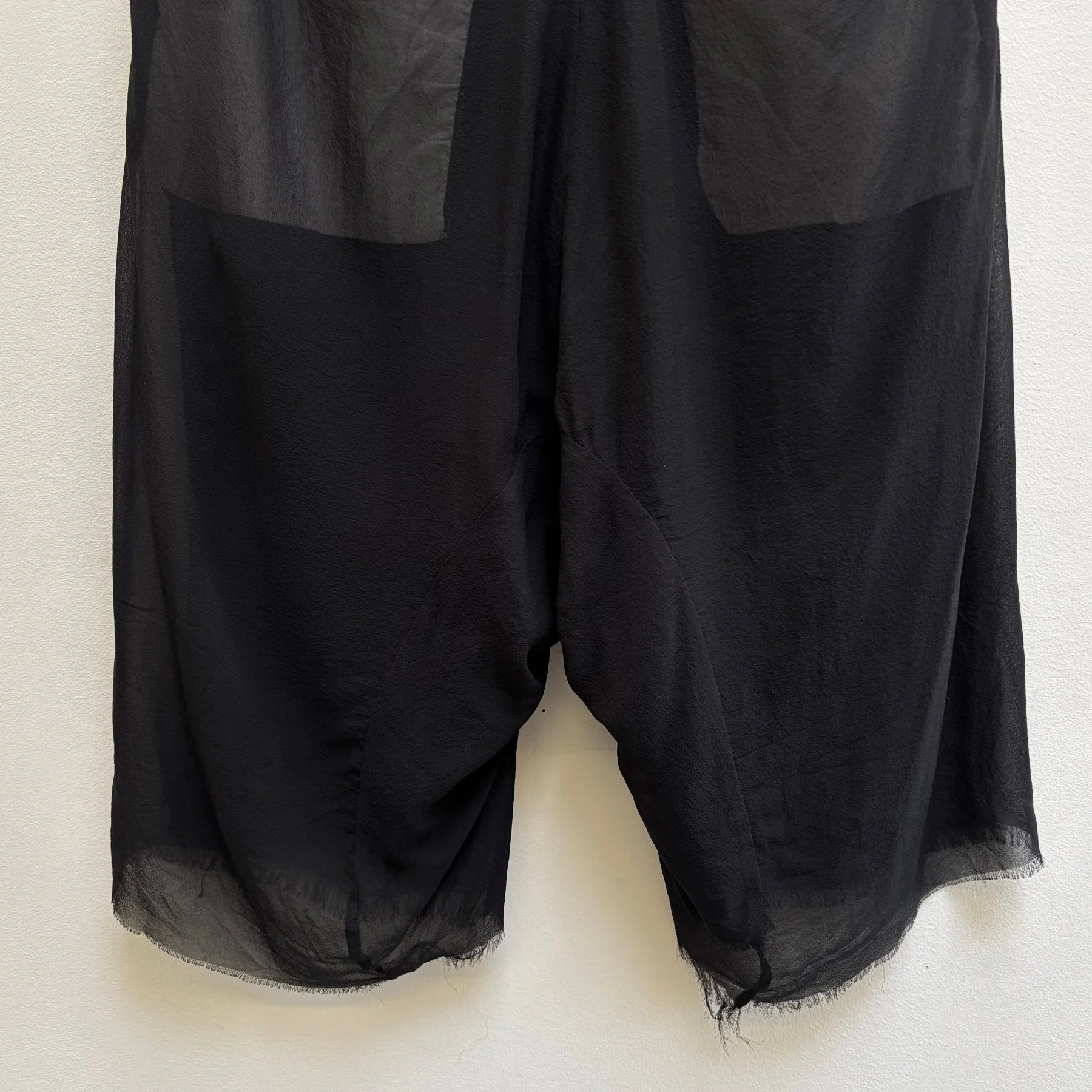 FW09 Rick Owens ‘CRUST’ Drop Crotch Silk Shorts - Image 10