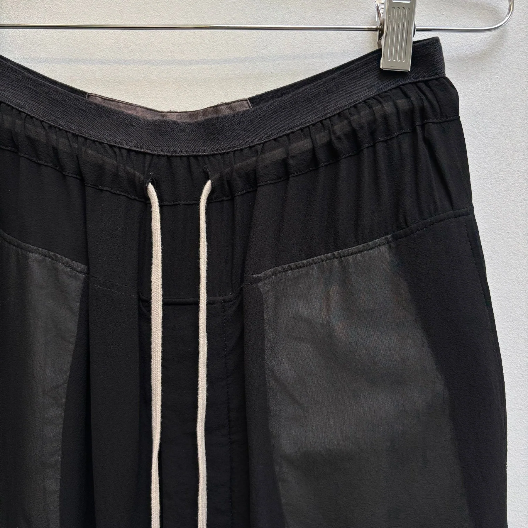 FW09 Rick Owens ‘CRUST’ Drop Crotch Silk Shorts - Image 7