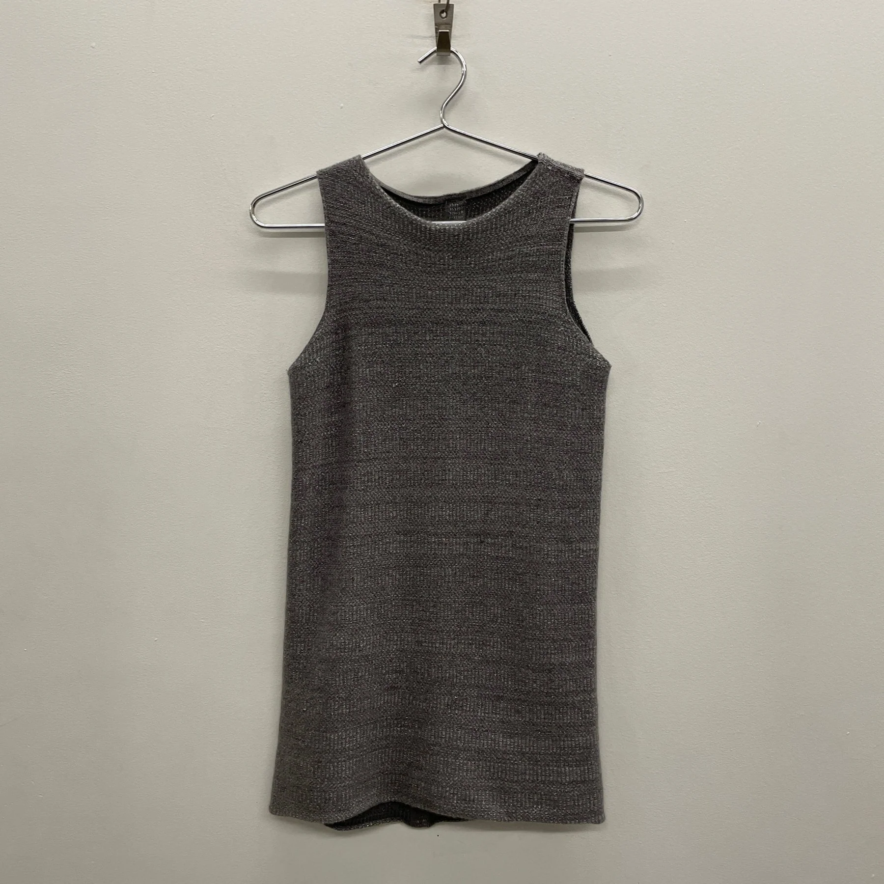 FW09 Rick Owens “CRUST” Silver Knitted Tank Top