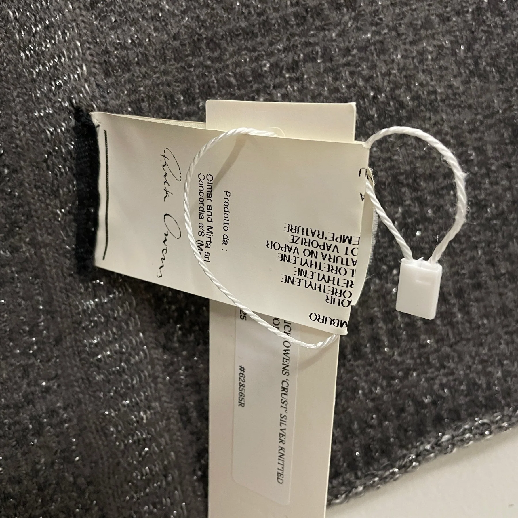 FW09 Rick Owens “CRUST” Silver Knitted Tank Top - Image 8