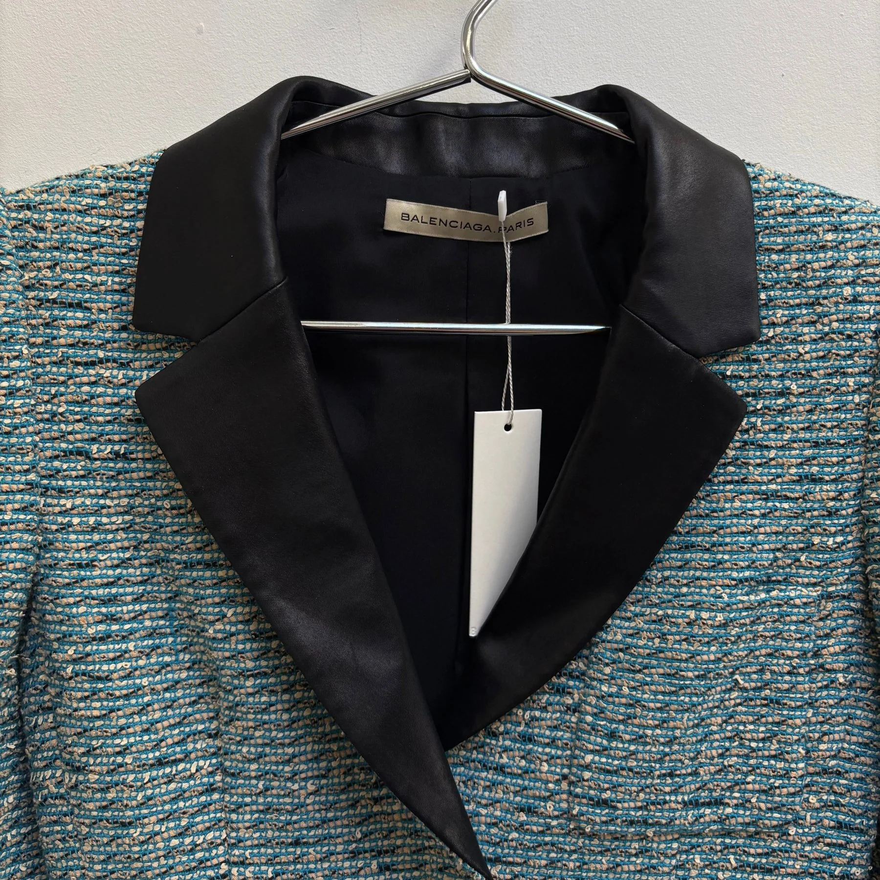 FW10 Balenciaga By Nicolas Ghesquiere Tweed Blazer - Image 3