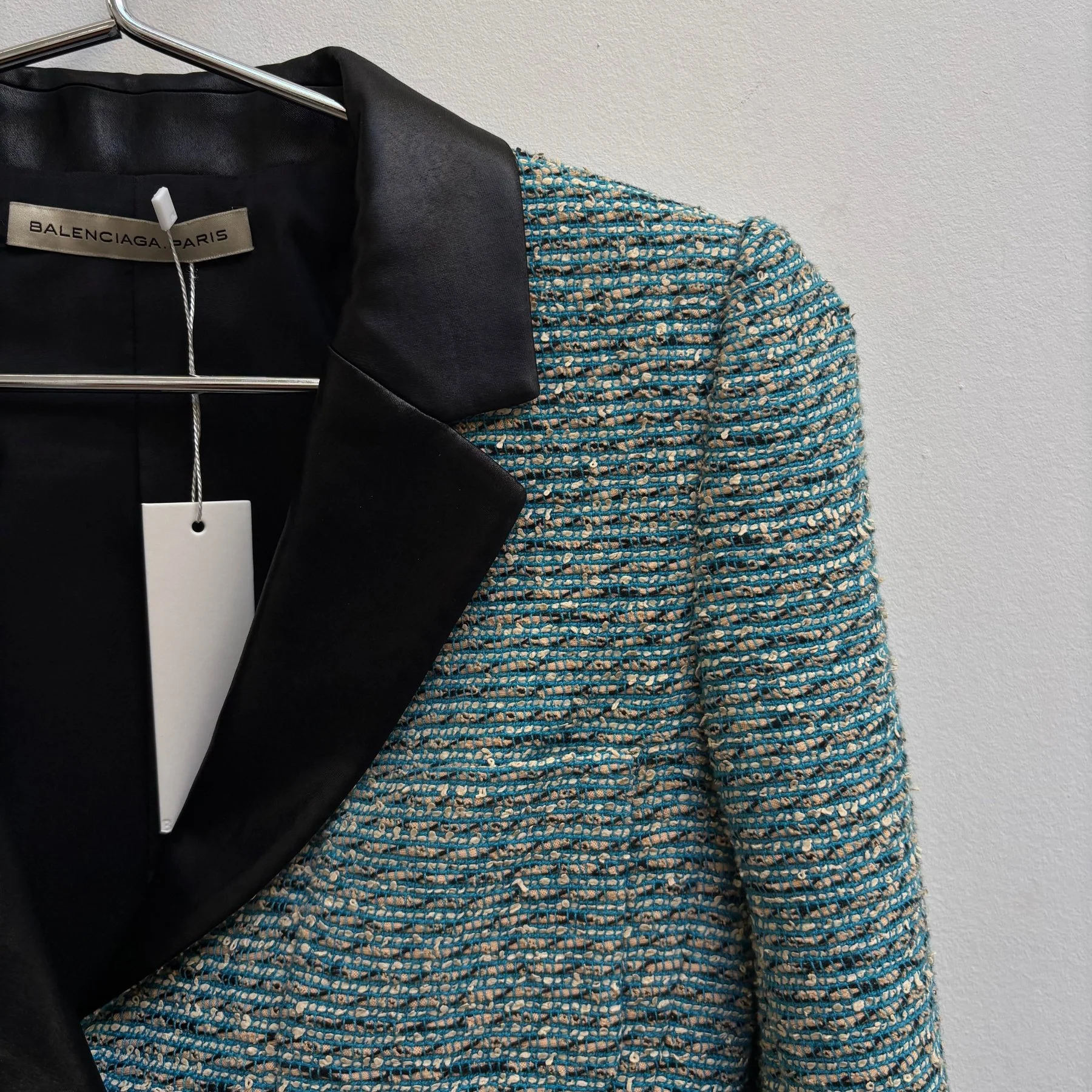 FW10 Balenciaga By Nicolas Ghesquiere Tweed Blazer - Image 4