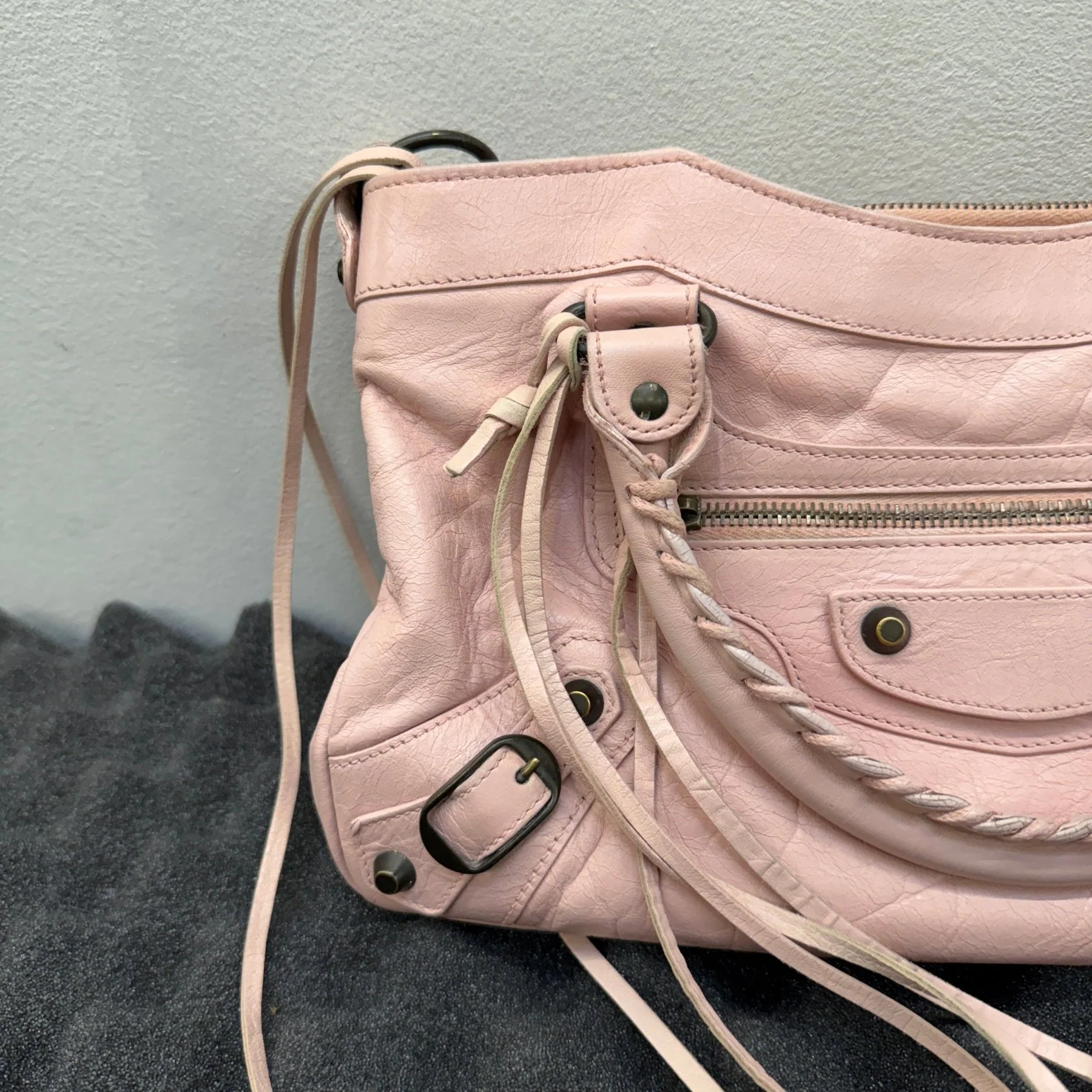 FW10 Balenciaga First Bag by Nicholas Ghesquiere in Baby Pink - Image 4