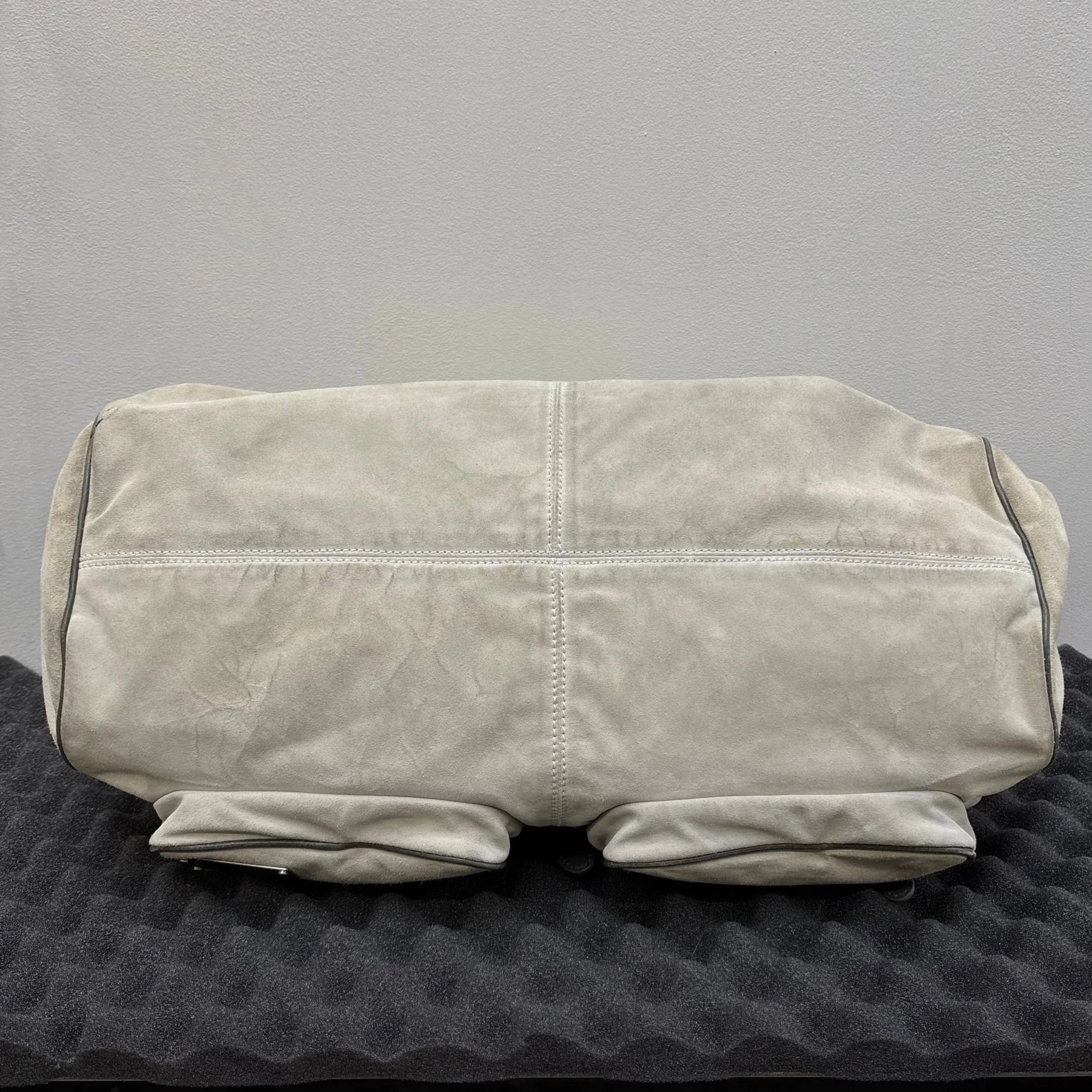 FW14 Balenciaga Suede Dual Pocket Duffle Bag - Image 15