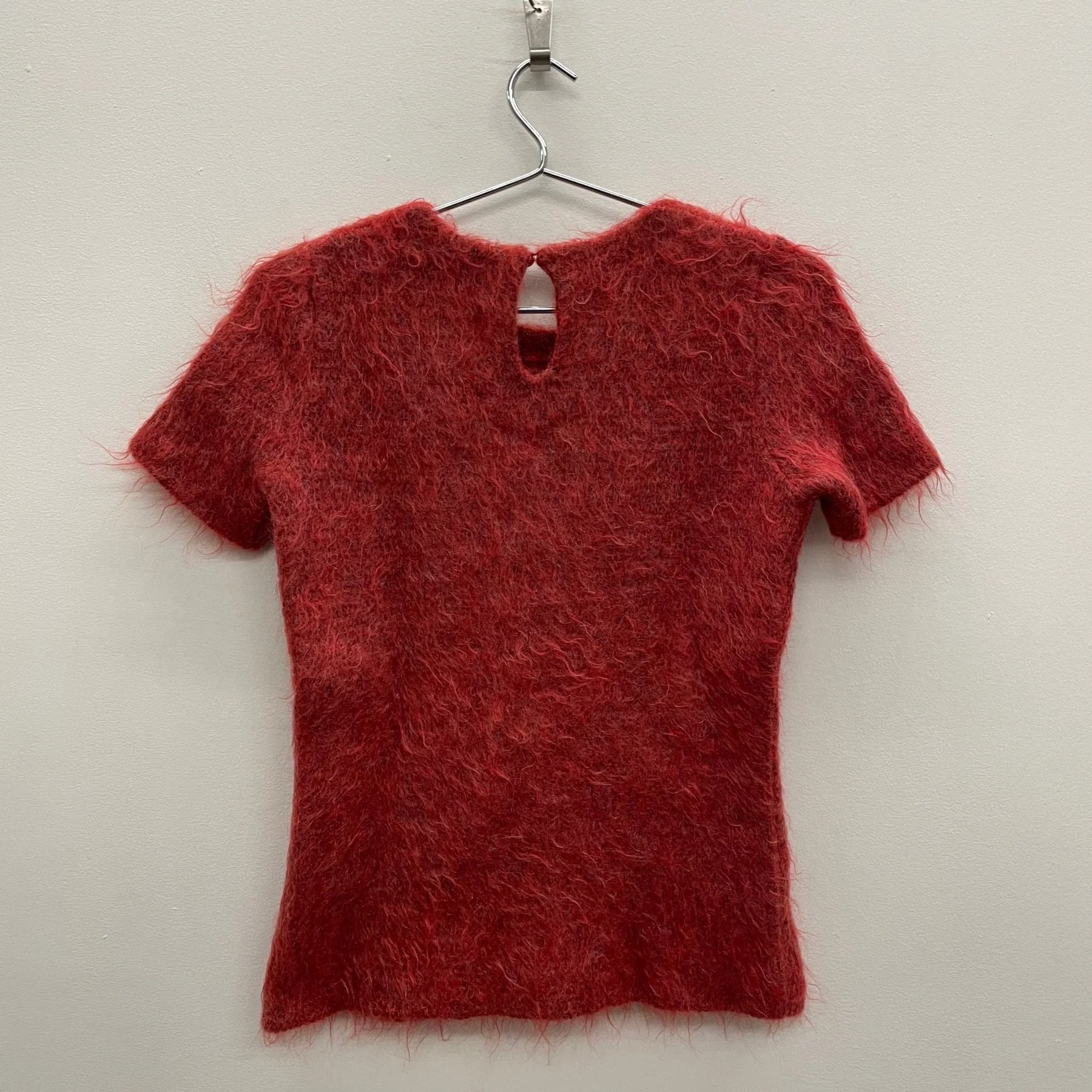 FW11 Balenciaga By Nicholas Ghesquiere Red Mohair Top - Image 2