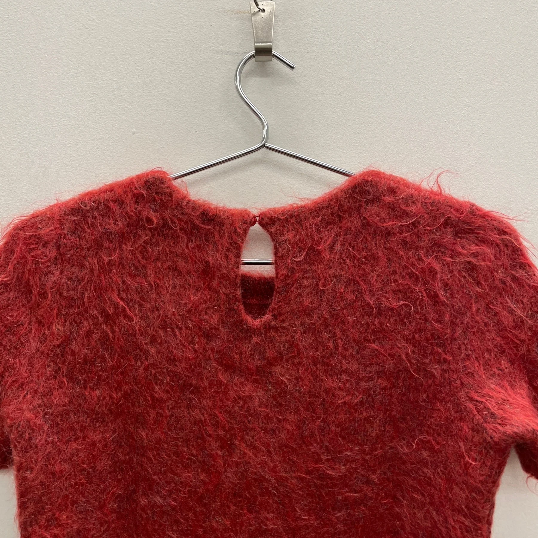 FW11 Balenciaga By Nicholas Ghesquiere Red Mohair Top - Image 7