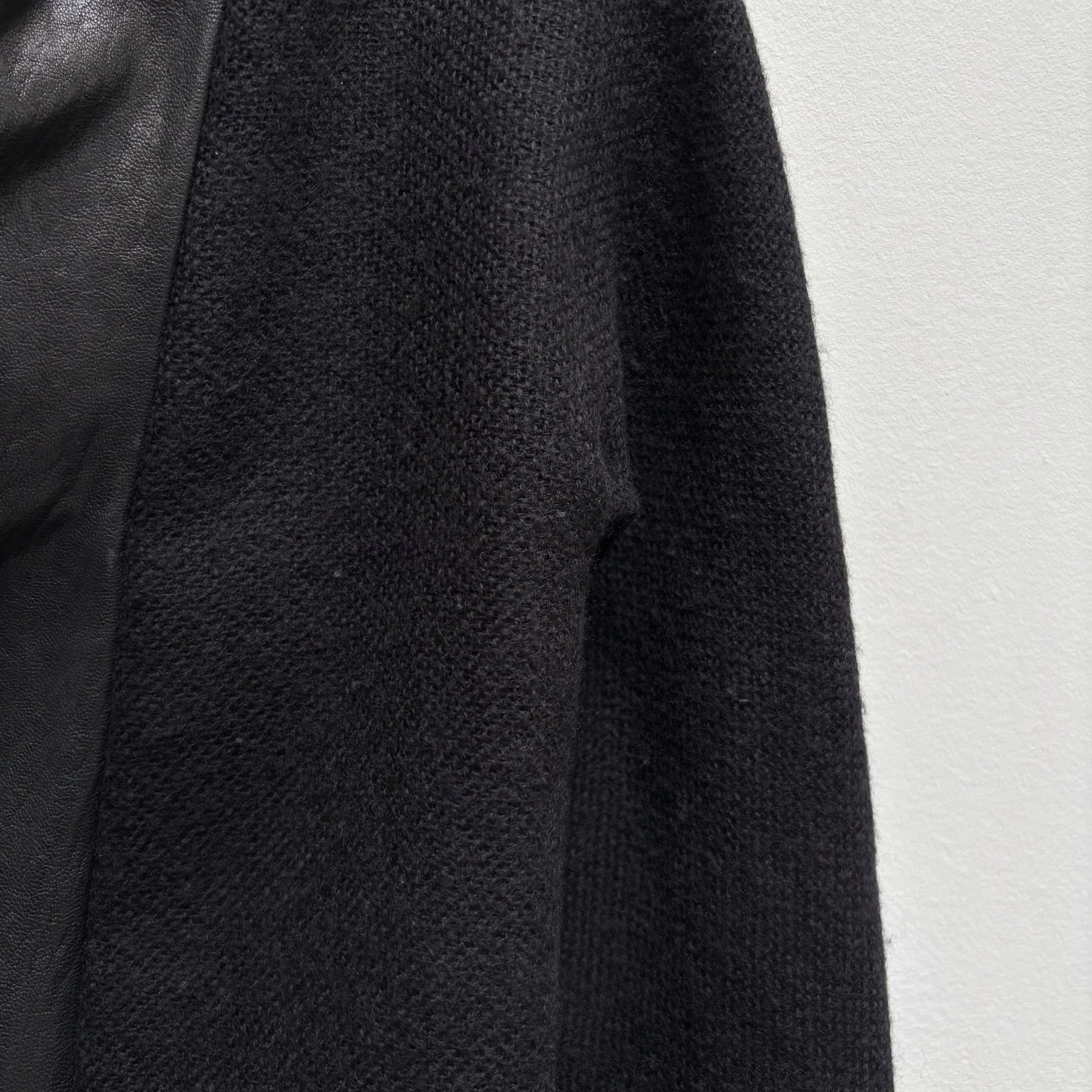 FW11 Haider Ackermann Draped Leather Wool Zip Up Jacket - Image 12