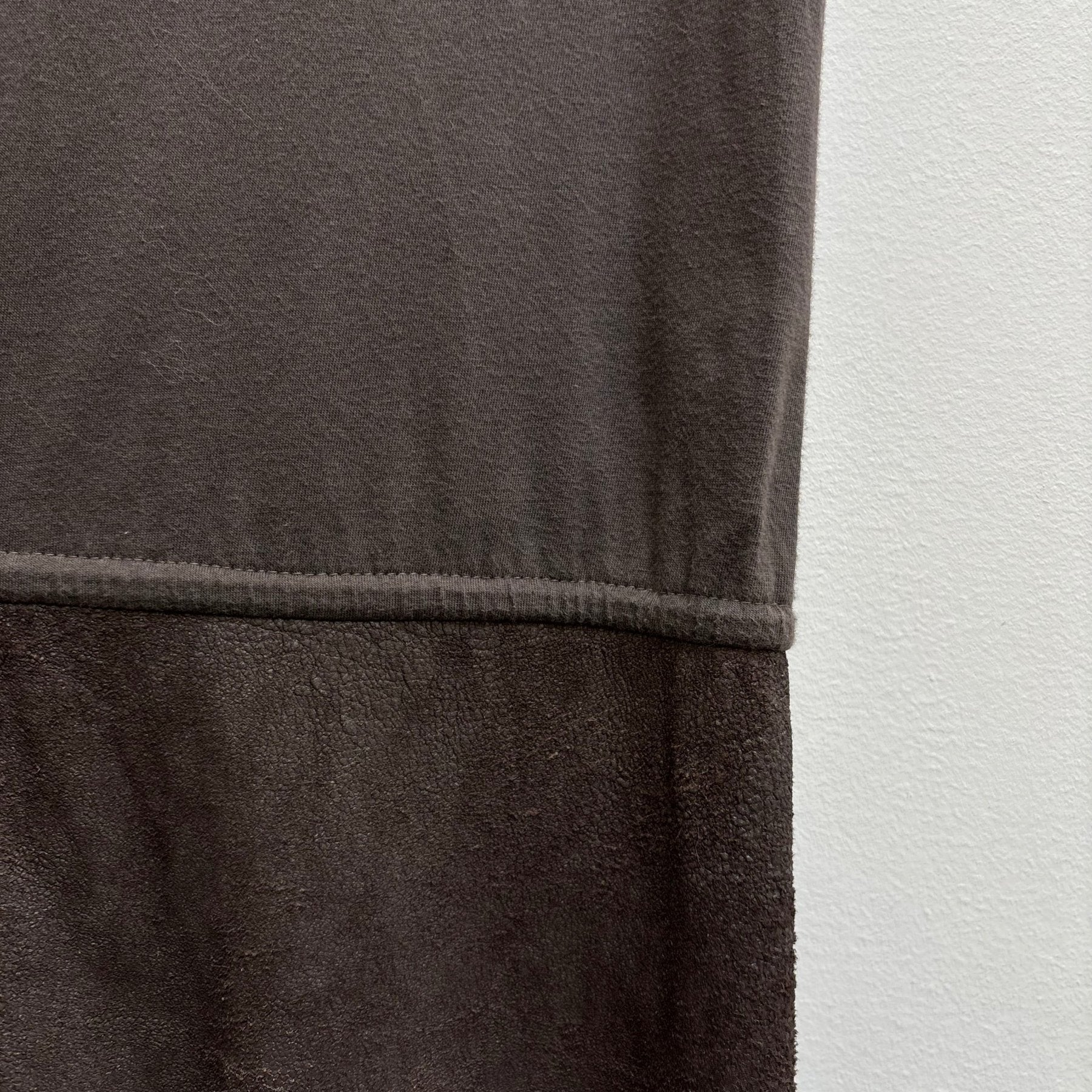 FW11 RICK OWENS “LIMO” LEATHER PATCH DRESS - Image 13