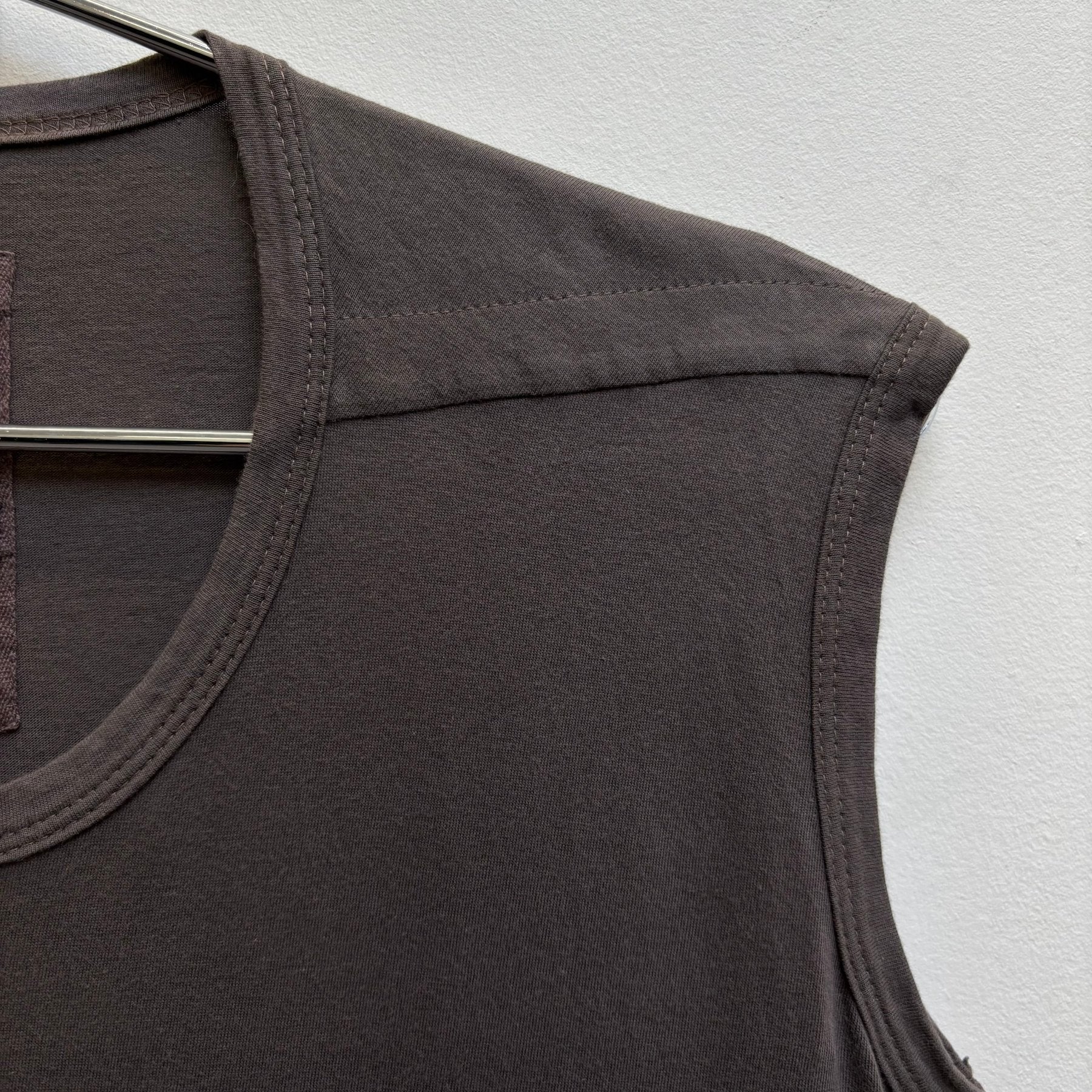 FW11 RICK OWENS “LIMO” LEATHER PATCH DRESS - Image 5