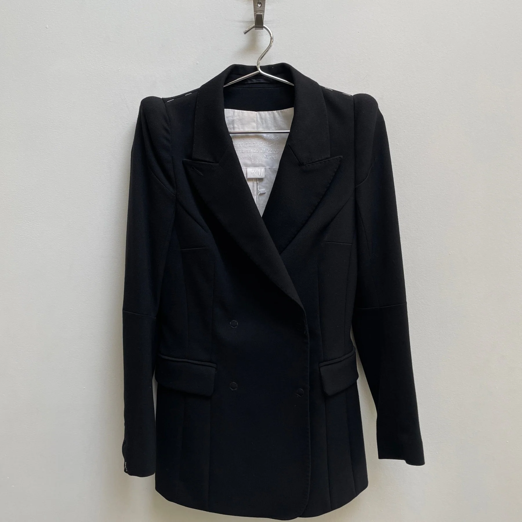 FW12 Maison Margiela X H&M Cigarette Double Breasted Blazer