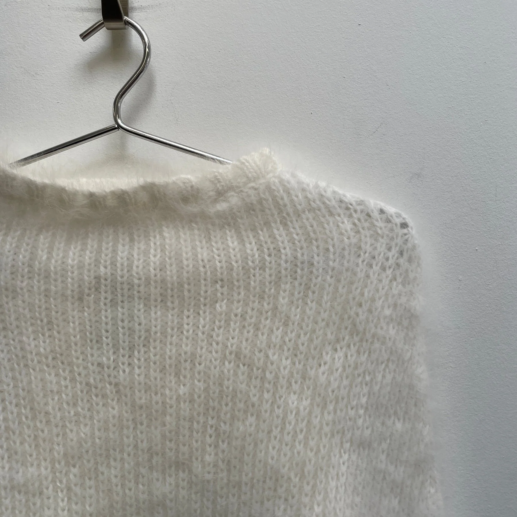 FW13 Rick Owens “PLINTH” Leather Sleeve Alpaca Sweater - Image 6