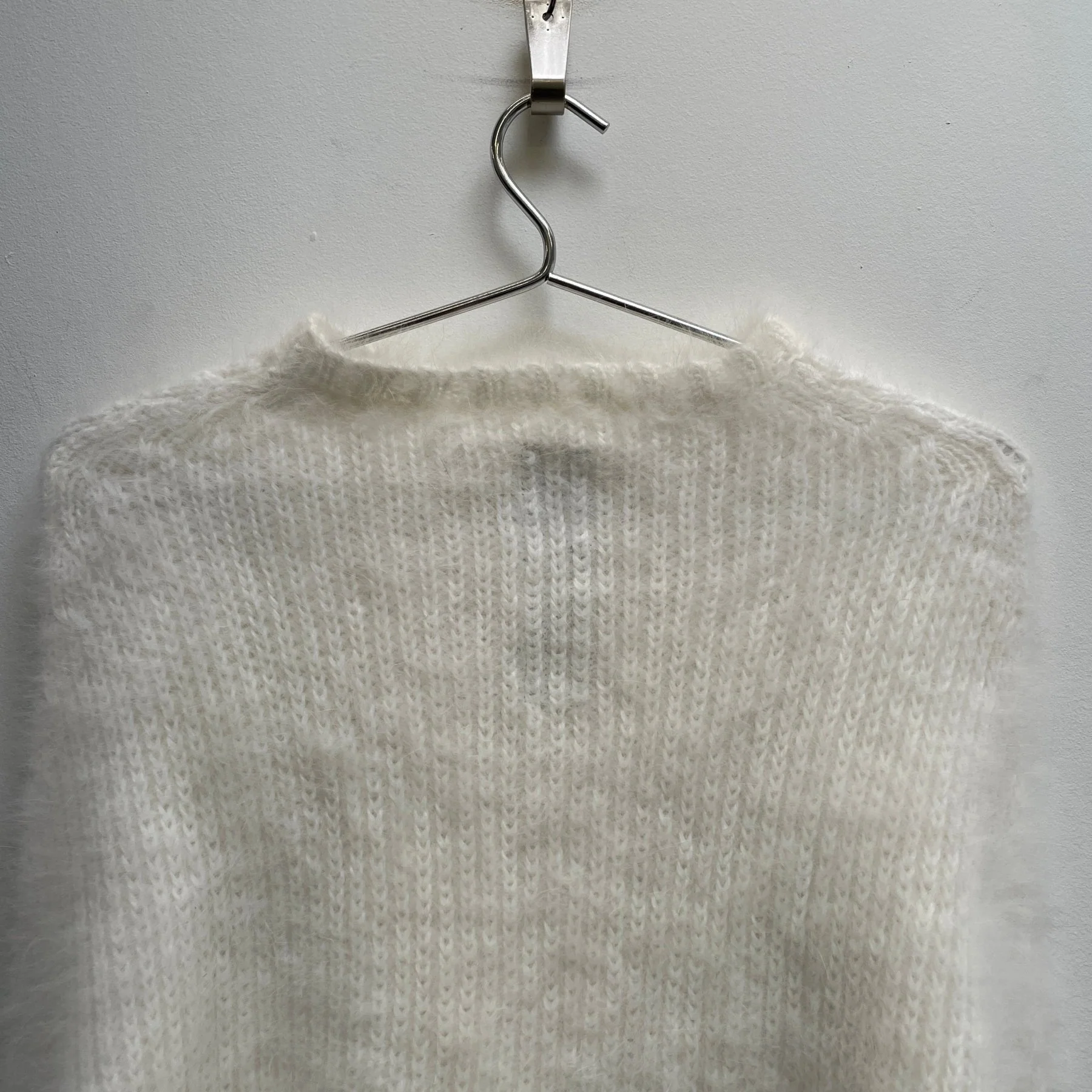 FW13 Rick Owens “PLINTH” Leather Sleeve Alpaca Sweater - Image 7