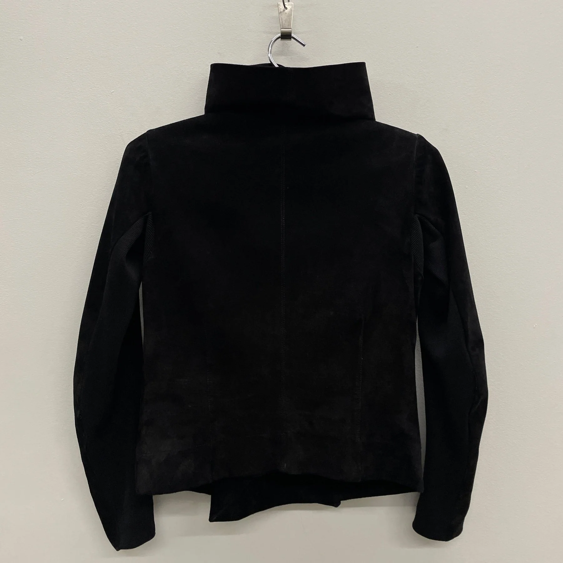 FW13 Rick Owens "Plinth" Suede Motorcycle Jacket - Image 2