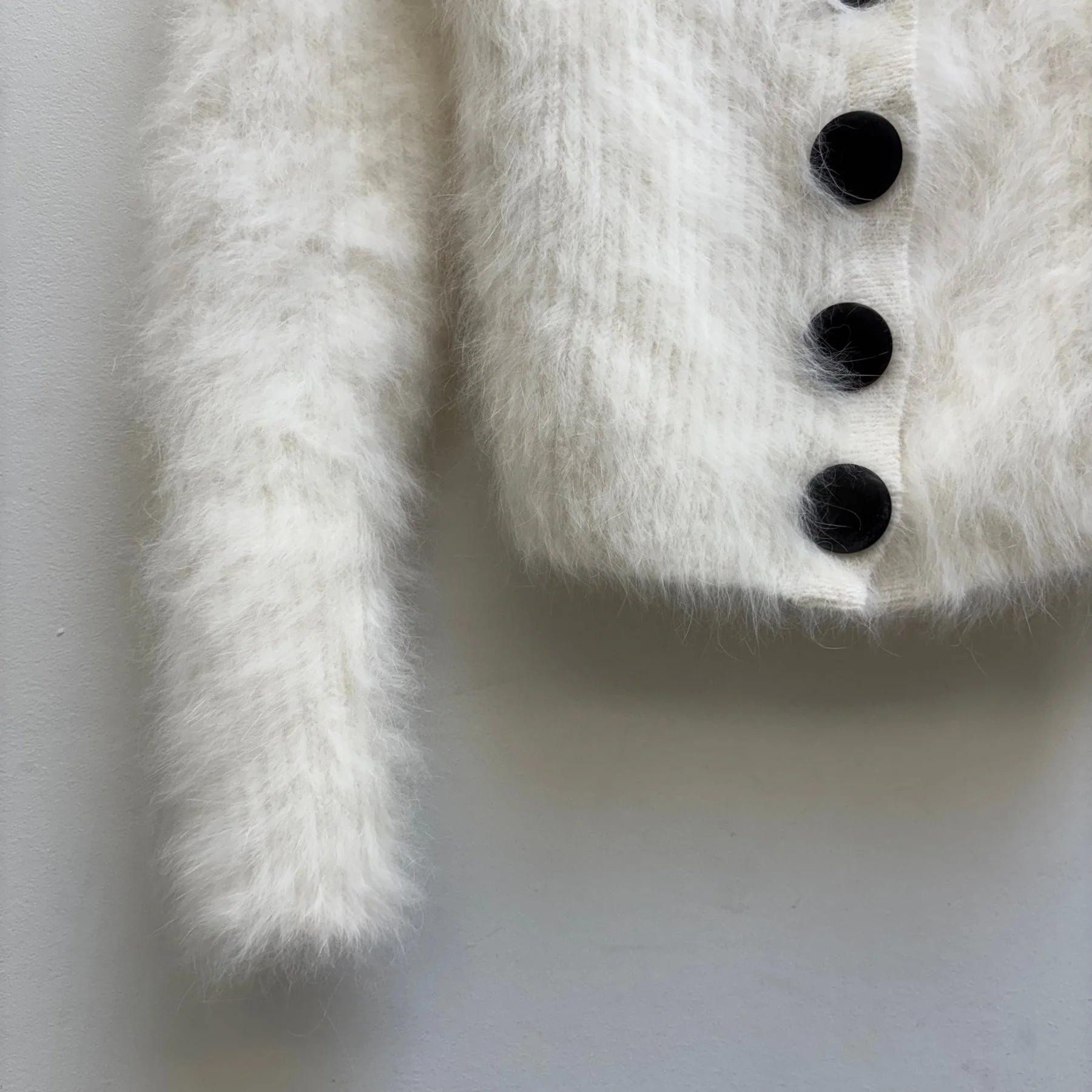FW15 Balenciaga Angora Button Up Cardigan - Image 5