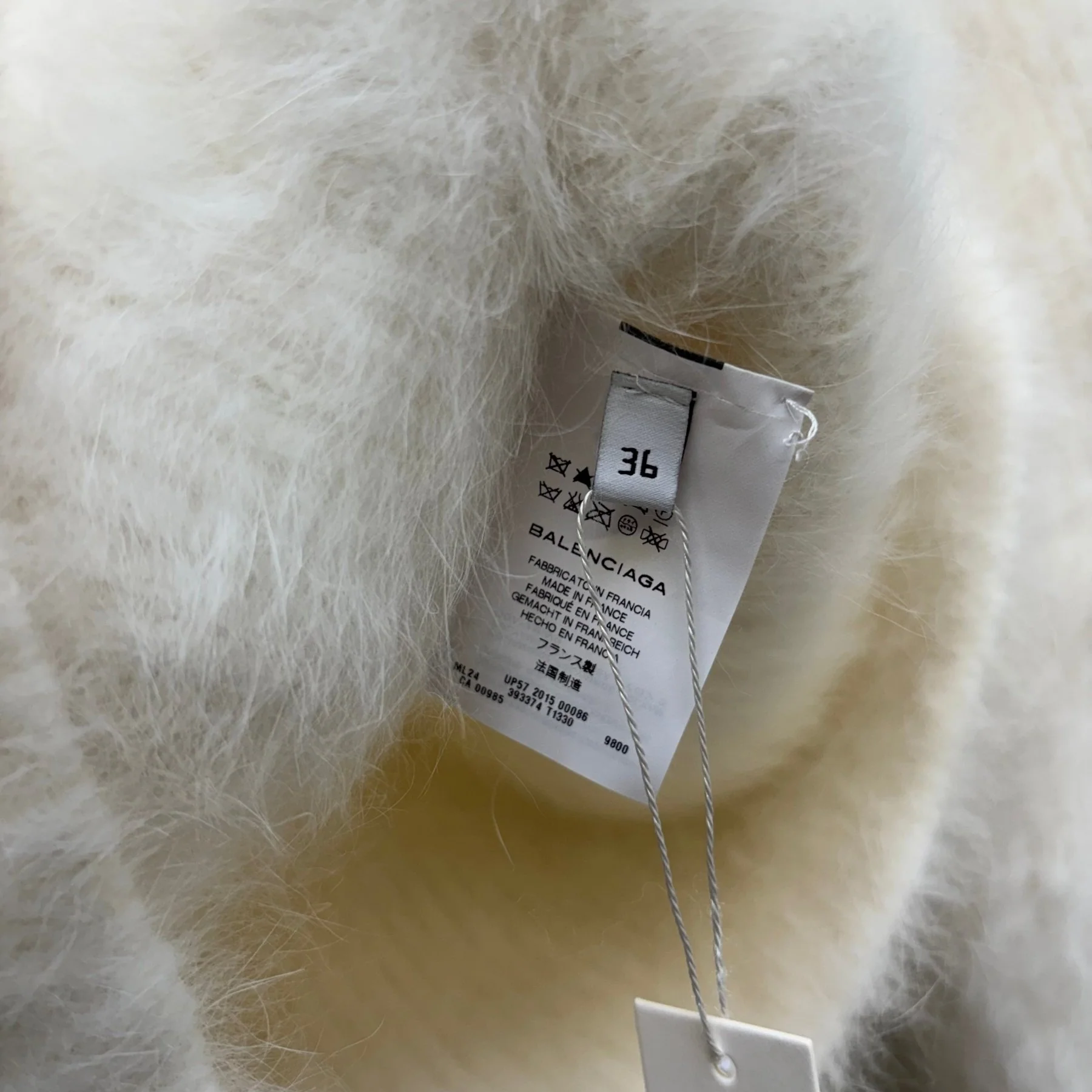 FW15 Balenciaga Angora Button Up Cardigan - Image 9