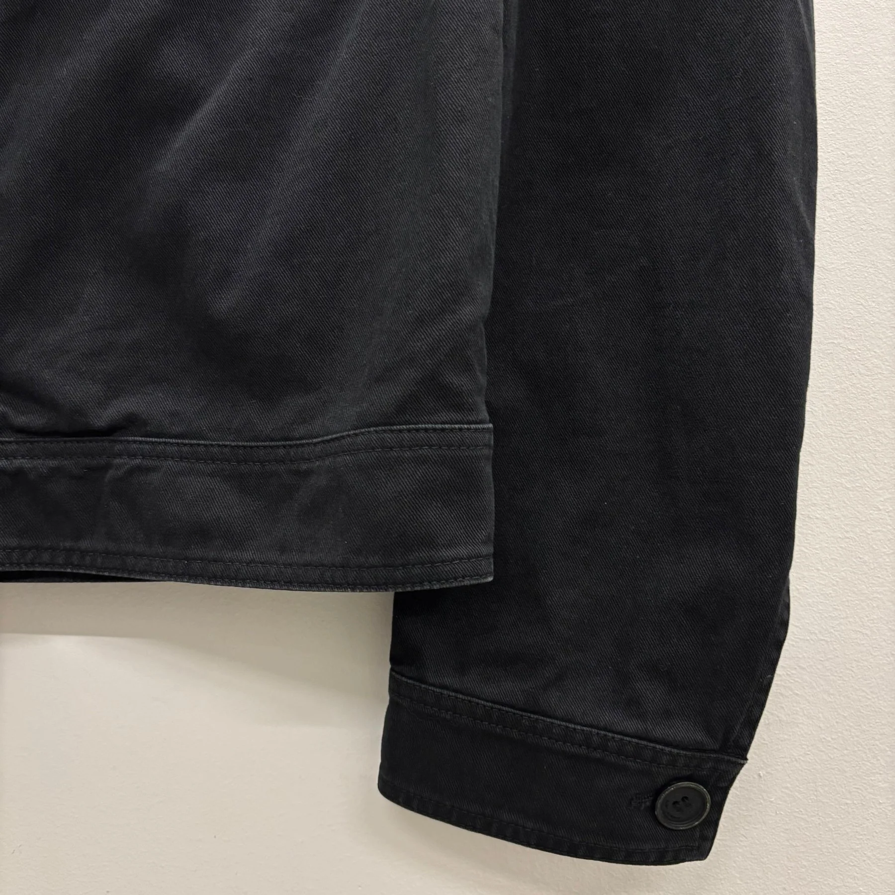 FW15 Saint Laurent Paris By Hedi Slimane Black Twill Utility Jacket - Image 6