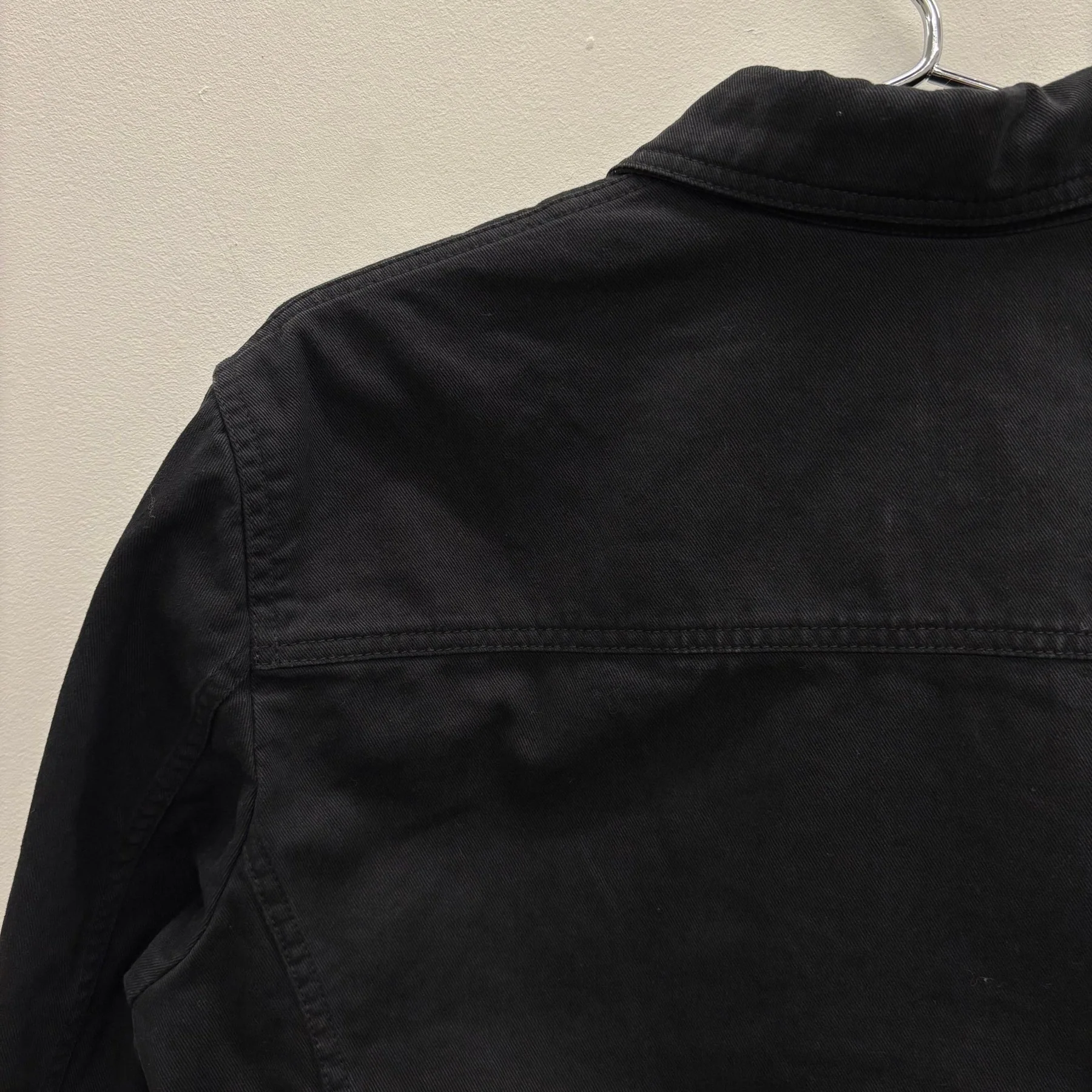 FW15 Saint Laurent Paris By Hedi Slimane Black Twill Utility Jacket - Image 7