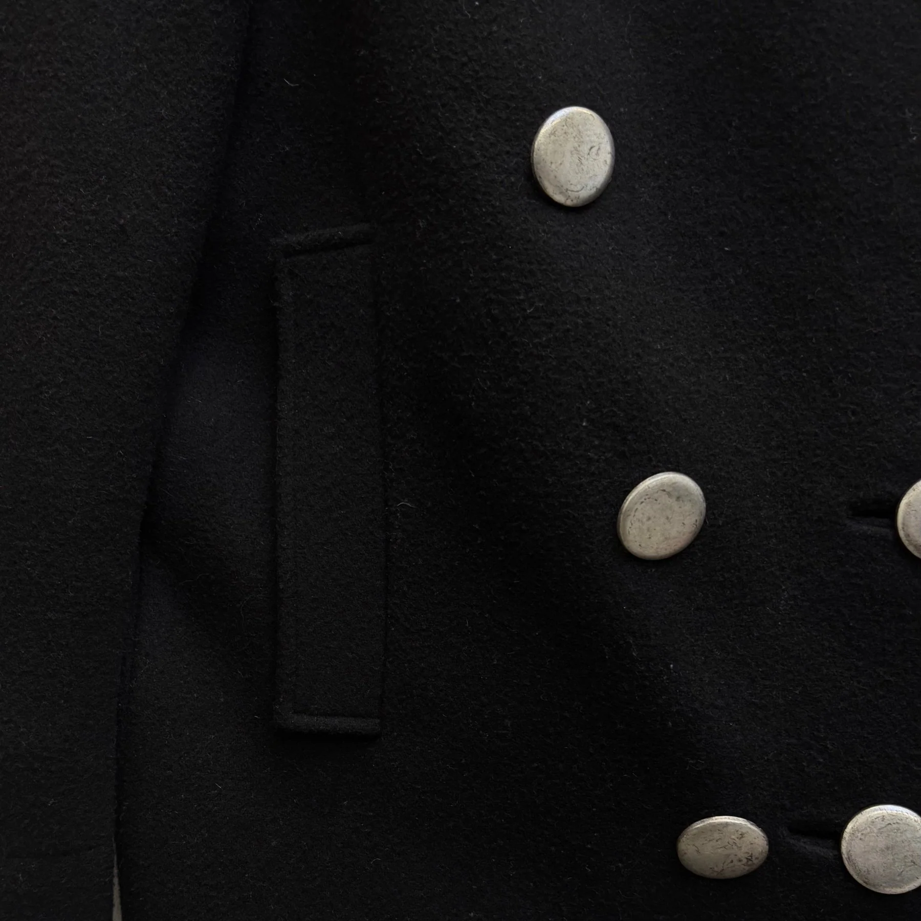 FW16 Balenciaga Metal Button Peacoat - Image 7