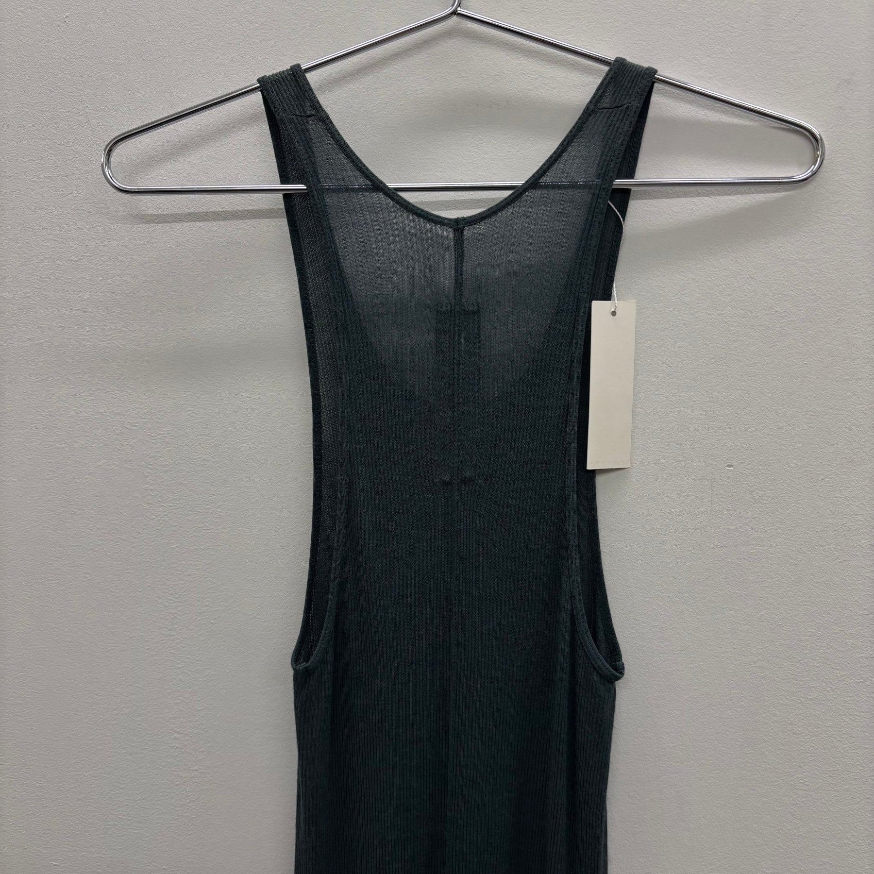 FW16 Rick Owens Mastodon Long Ribbed Tank Top - Image 8
