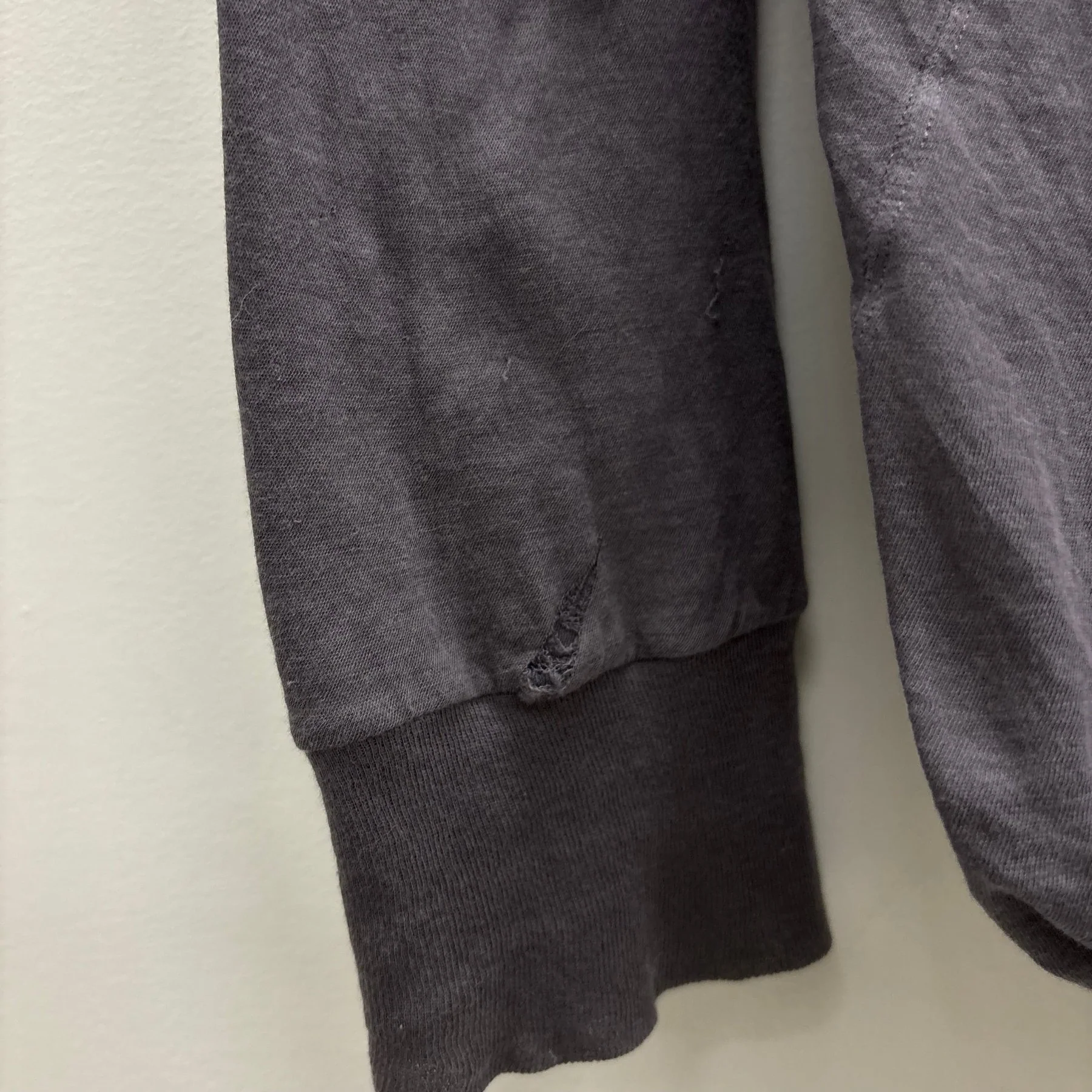 FW17 Rick Owens “GLITTER” Lilac Double Layered Long Sleeve - Image 11