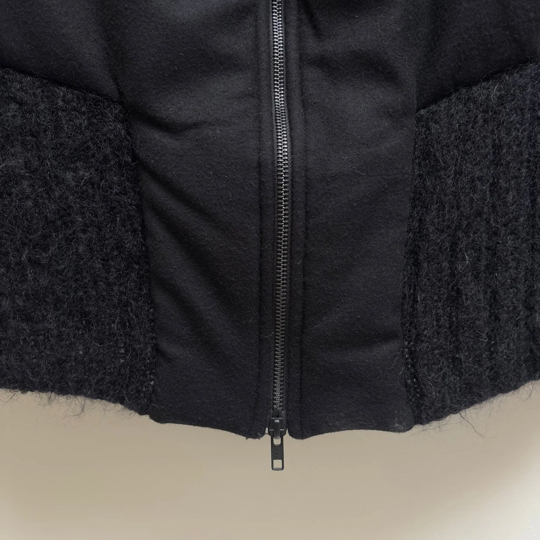 FW18 Ann Demeulemeester Wool Hooded Layered Jacket - Image 7