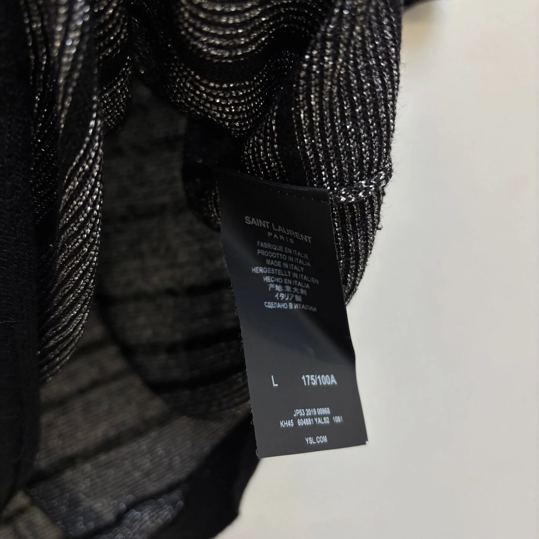 FW18 Saint Laurent Paris Striped Knit Polo - Image 11
